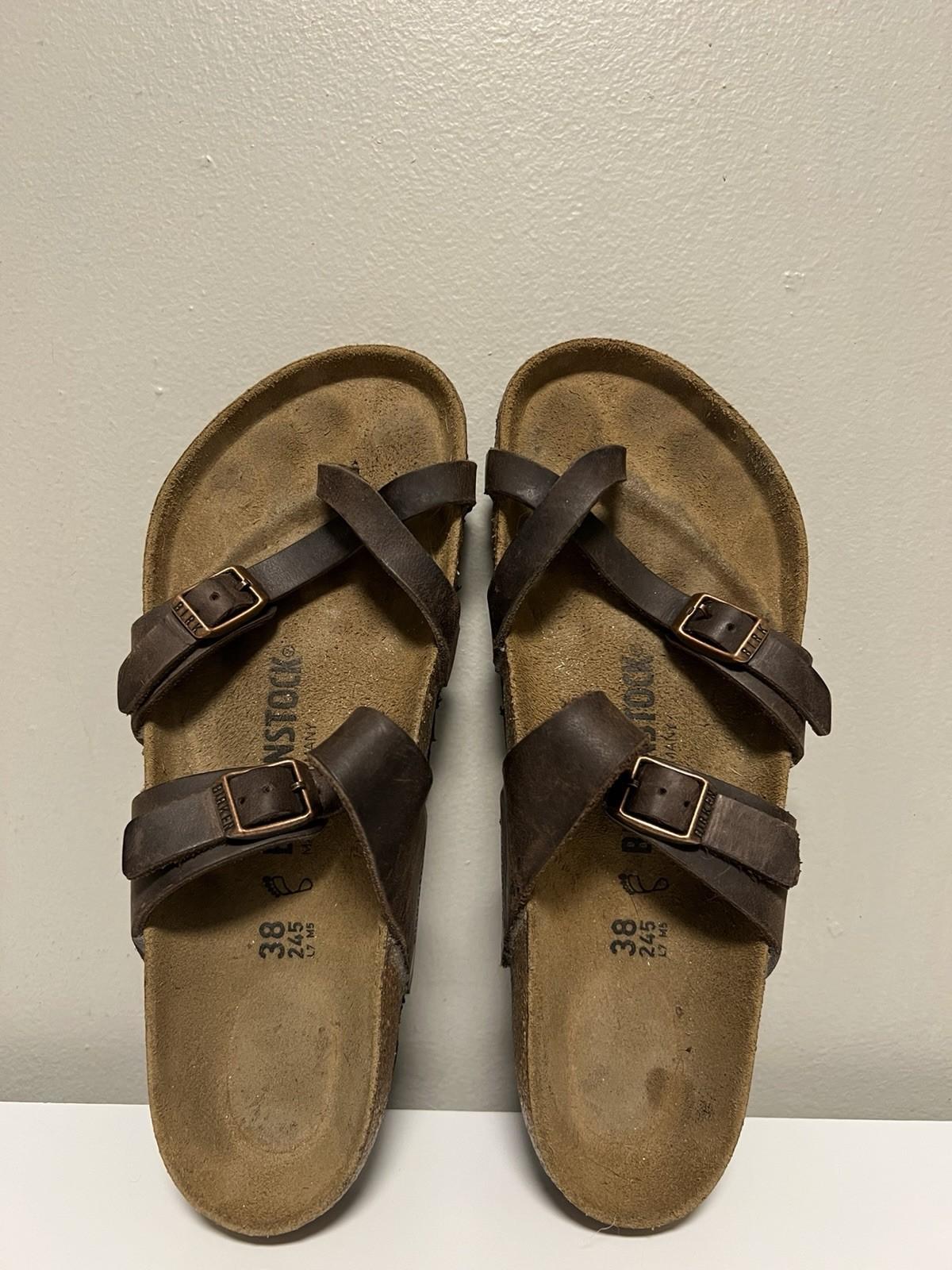 Birkenstock Mayari Oiled Leather Habana Women’s EU 38 US 7-7.5 Regular/Wide