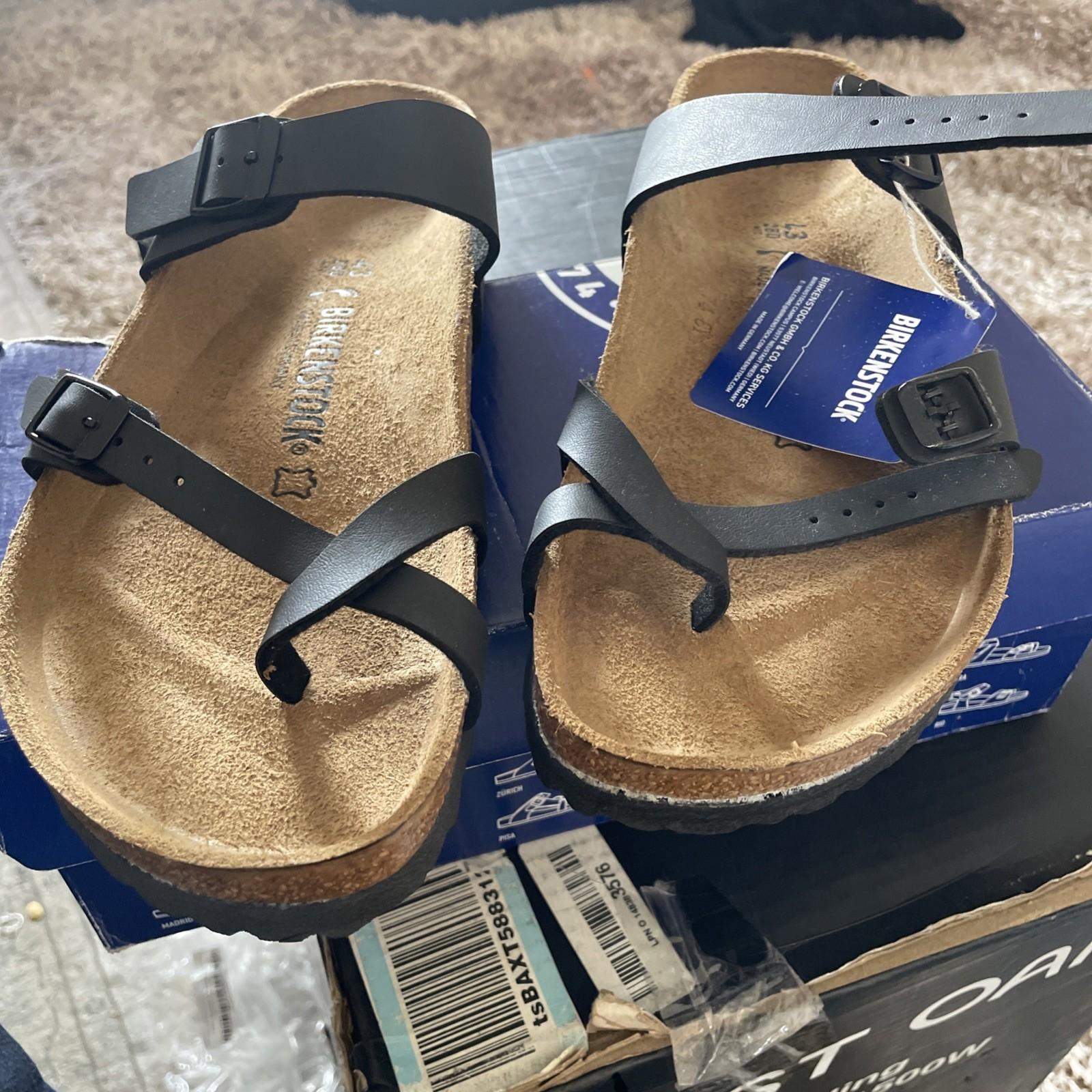 Birkenstock Mayari Sandals Stone Birko-Flor Nubuck EU 43 US M 10