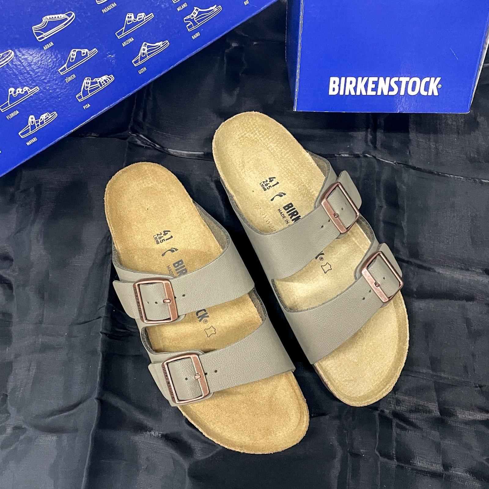 Birkenstock Arizona BirkiBuc Synthetic-Stone Unisex Everyday Sandals Size 37-45