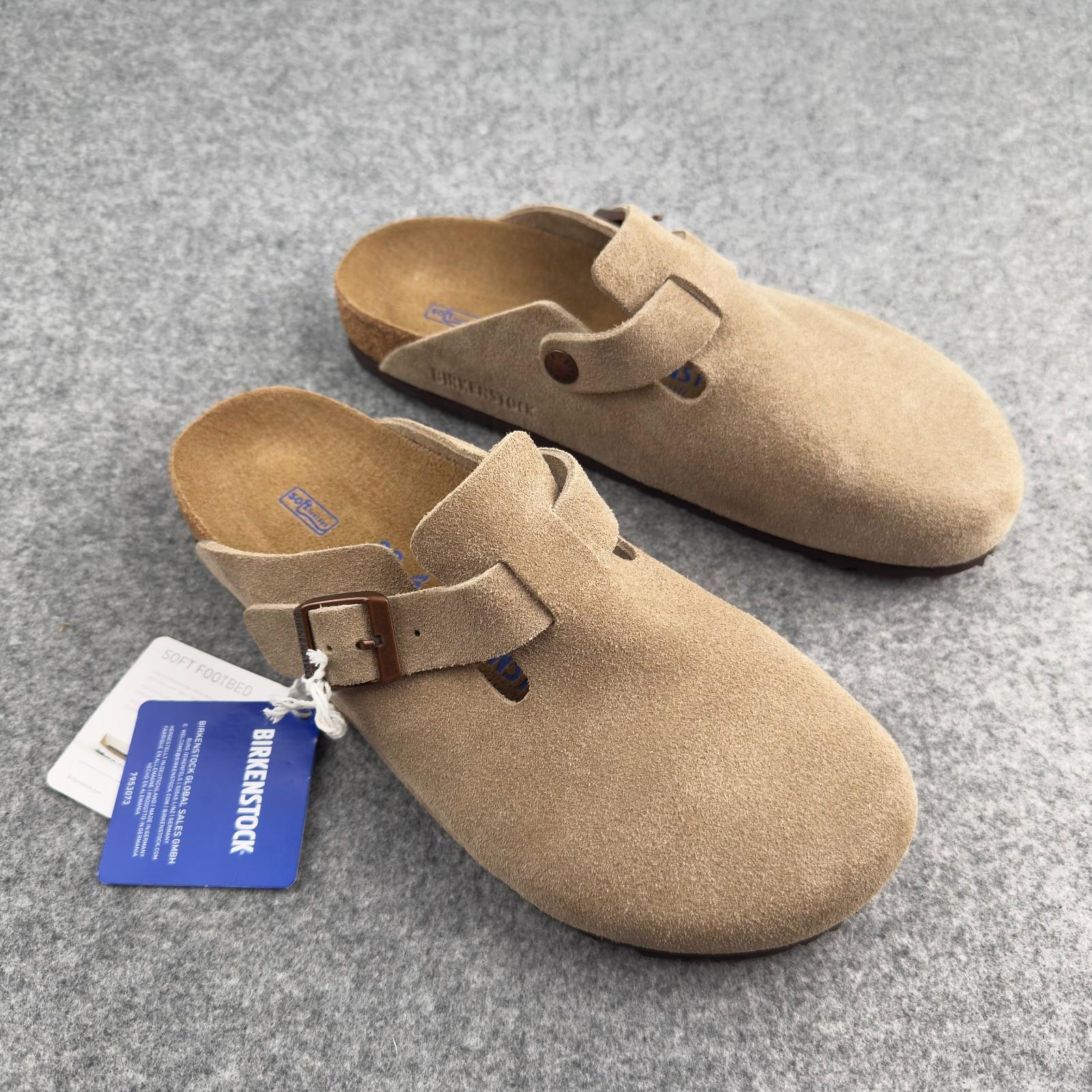 Birkenstock Boston Taupe Soft Footbed Clogs Women’s shoes Brand-new and Box