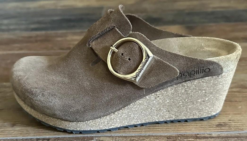 Birkenstock Papillio Fanny Ring Buckle Wedge Clog Women’s Size 37