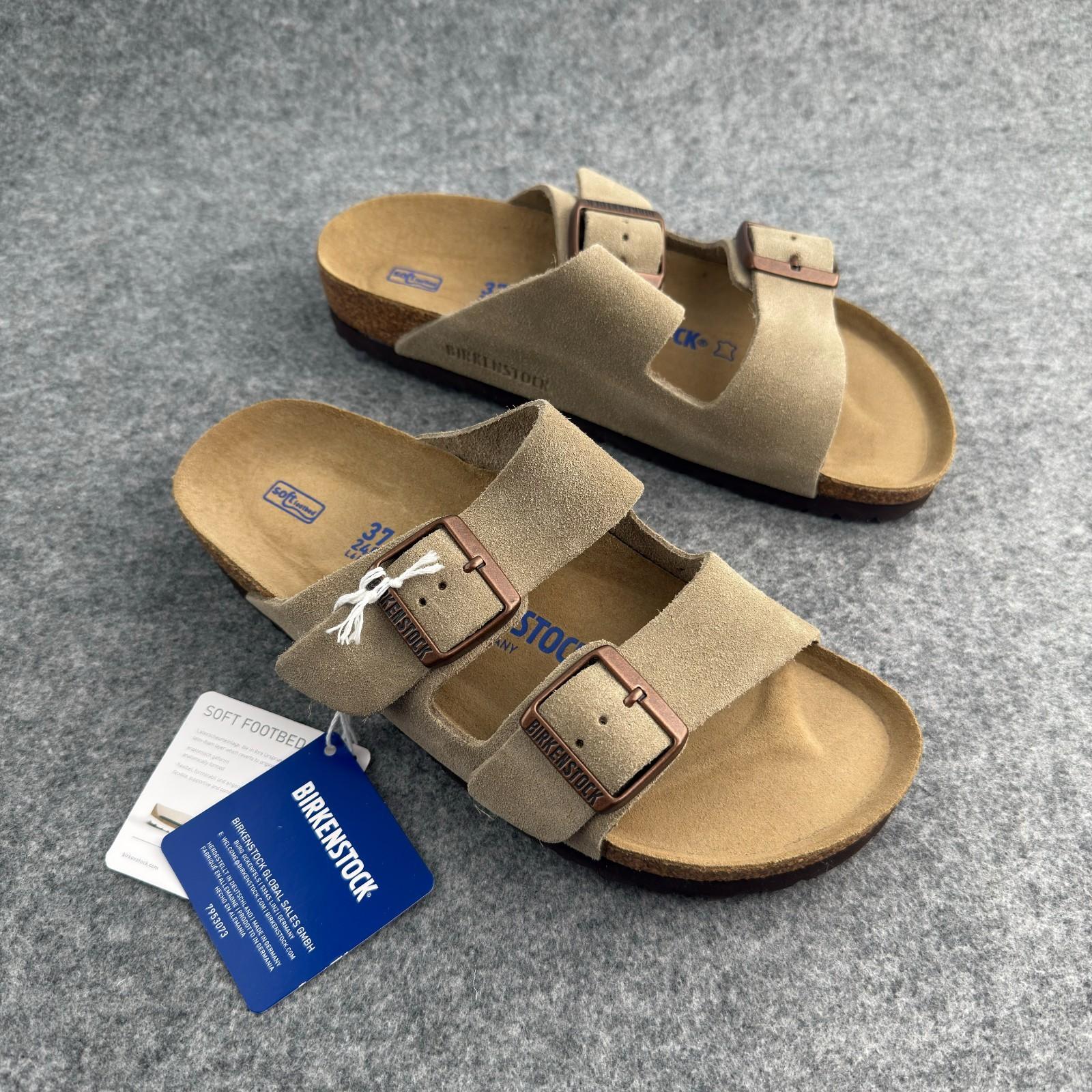 Birkenstock Arizona Taupe Soft Footbed Sandal Women’s shoes Brand-new and Box