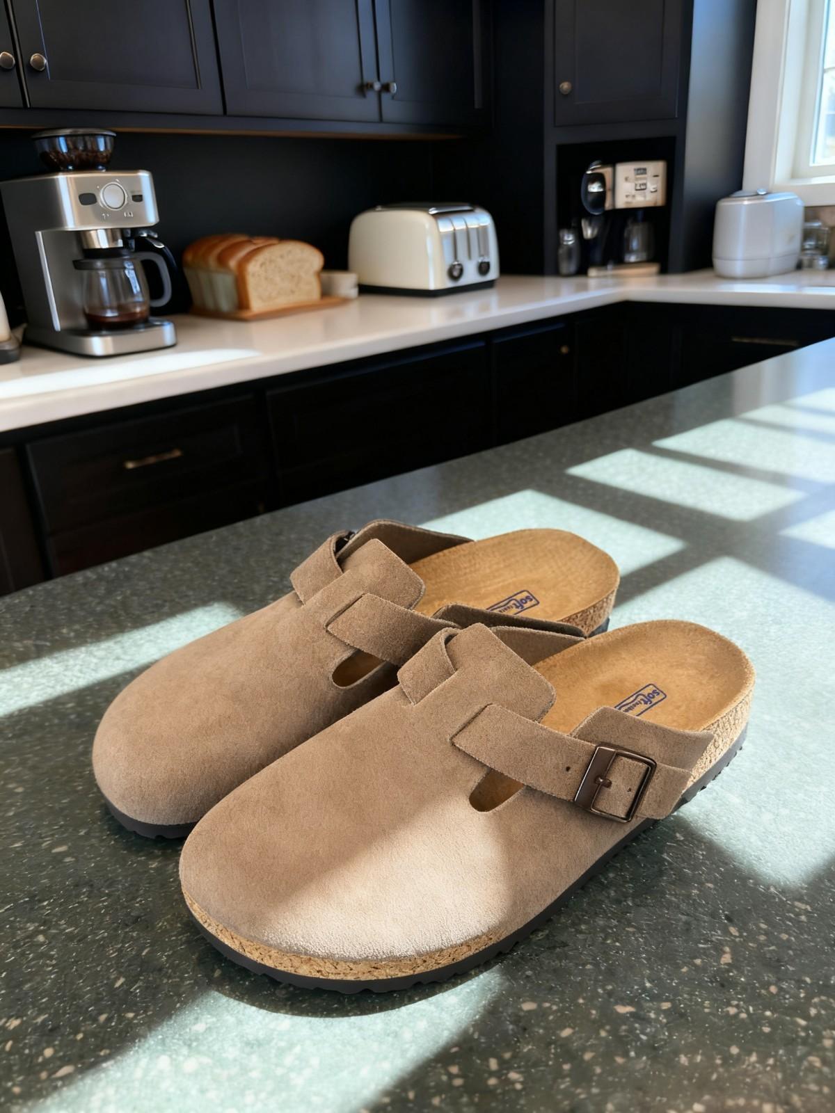 Birkenstock Boston Soft Footbed Unisex Clogs – Taupe