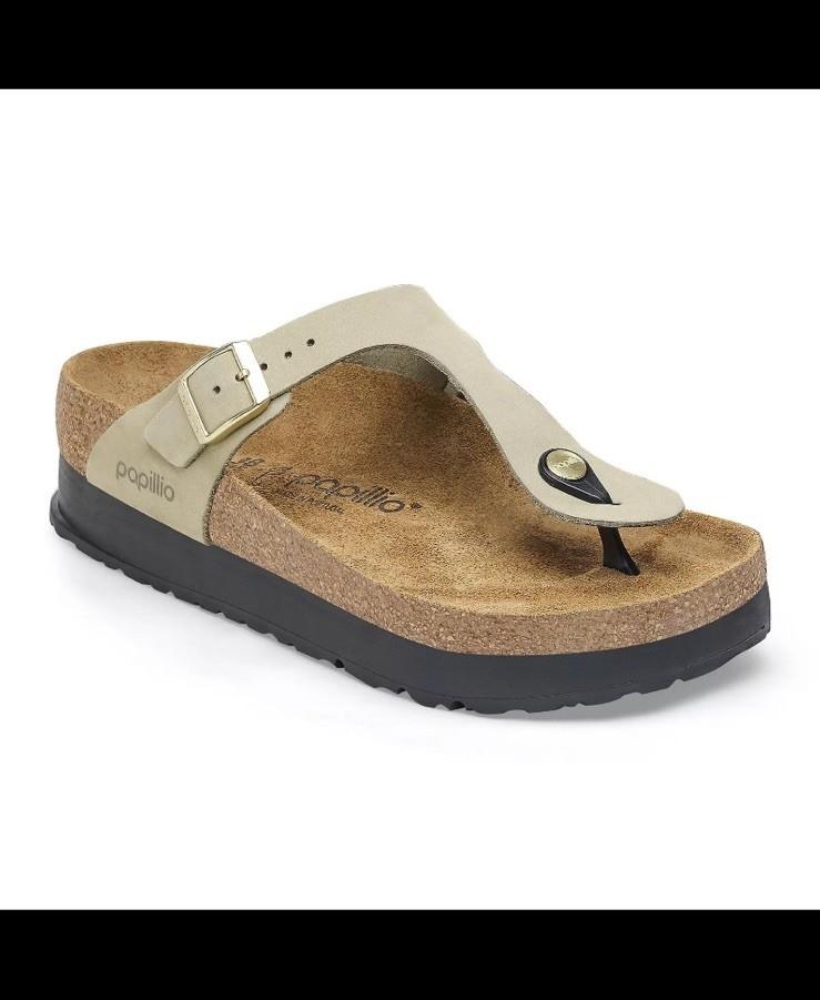 BIRKENSTOCK GIZEH PLATFORM Sandals Eucalyptus New *No Box*