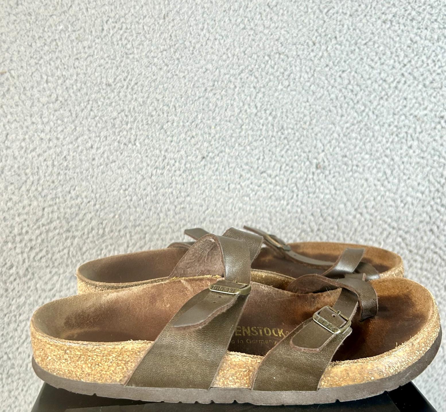 Birkenstock Mayari Brown Strap Slip On Sandals Womens Size EU 39 US 8.5
