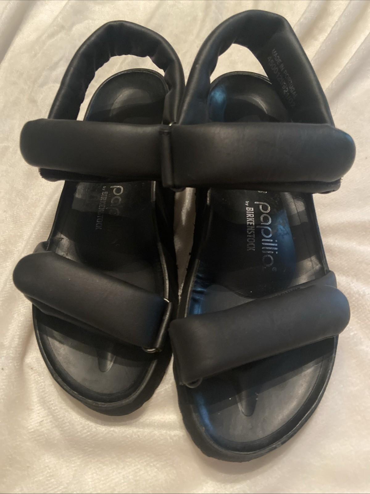 Papillio by Birkenstock Platform Wedge Sandal (Women) Size 7 Black