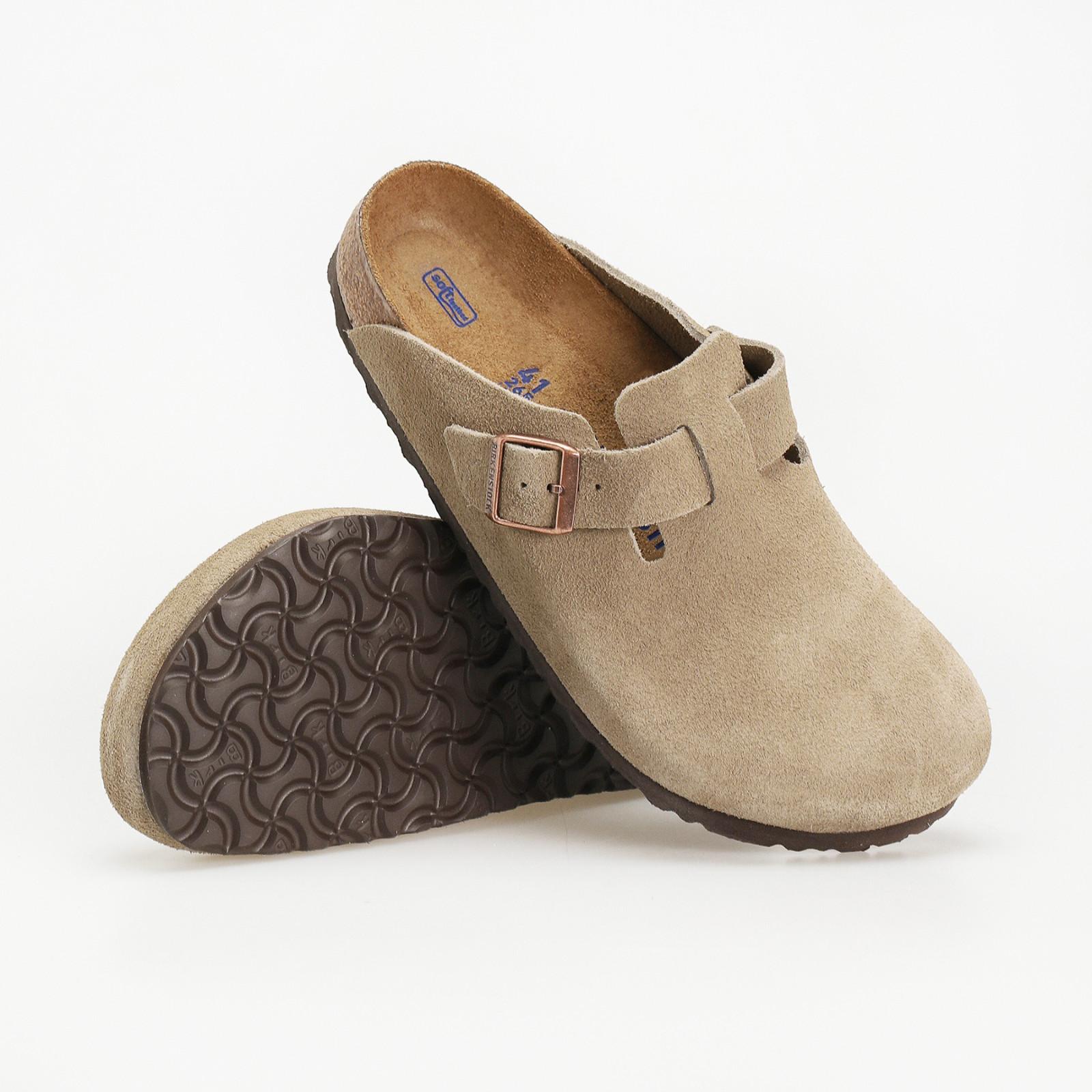 Birkenstock Boston Taupe Classic Clogs Soft Footbed Comfort Flat Women’s Shoes