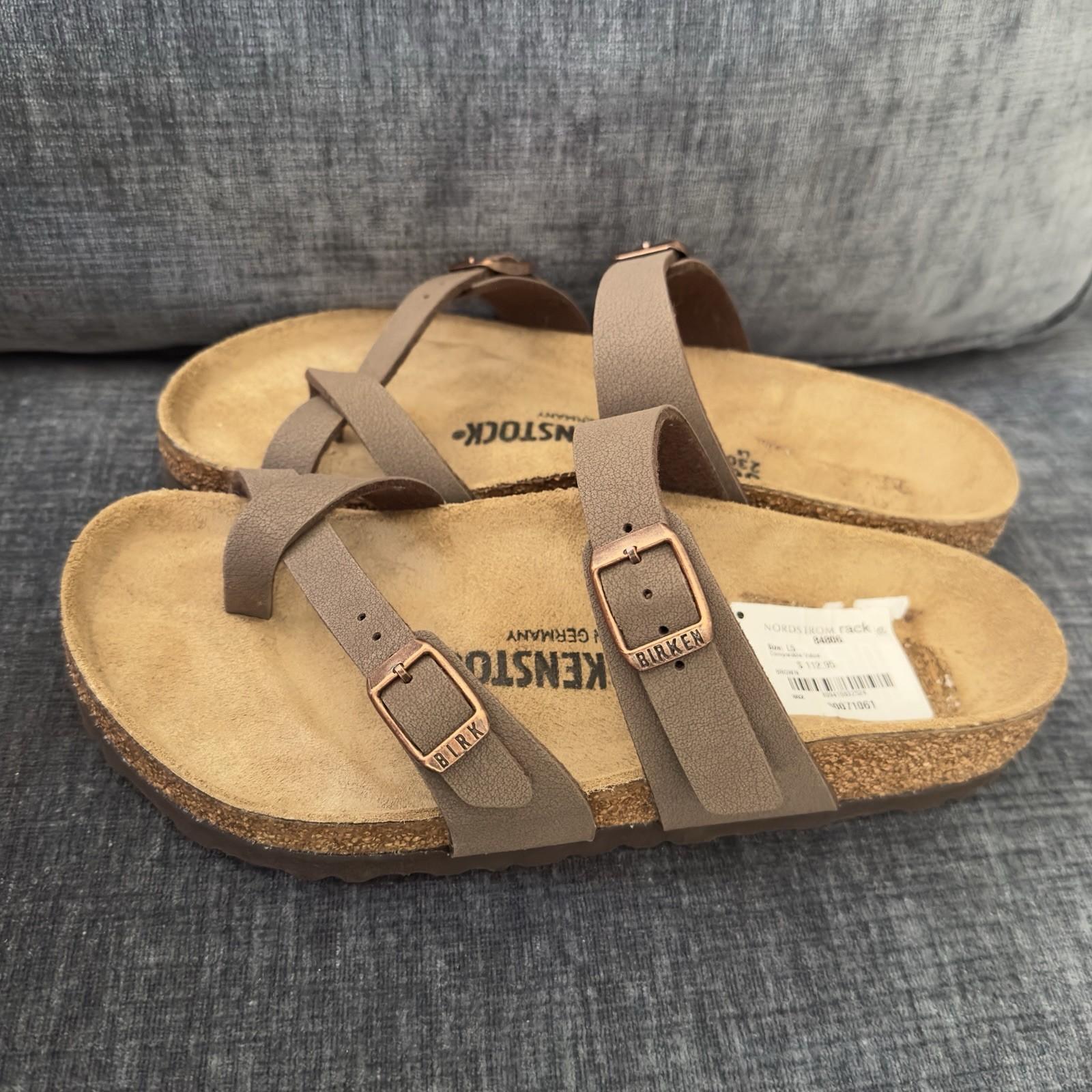 Birkenstock Mayari Sandals Women Size 36 (5-5.5) Mocha Oiled Leather NEW