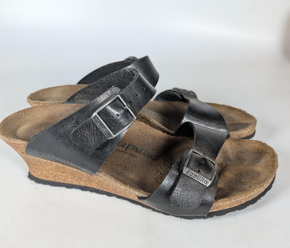 Birkenstock Papillio Dorothy Wedge Sandal Women’s Size 38 / 7 Arizona Buckle