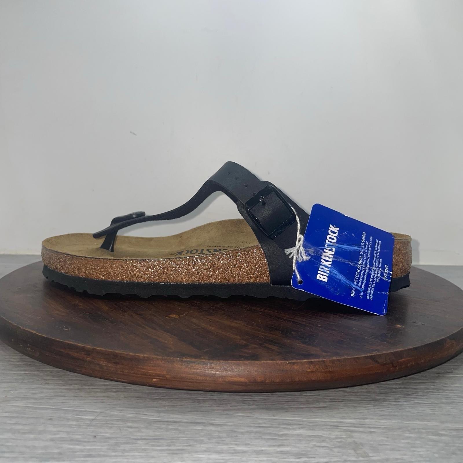 Birkenstock Gizeh Women’s Size 9 Sandal Size Black Thong Slide Cork Shoe NEW