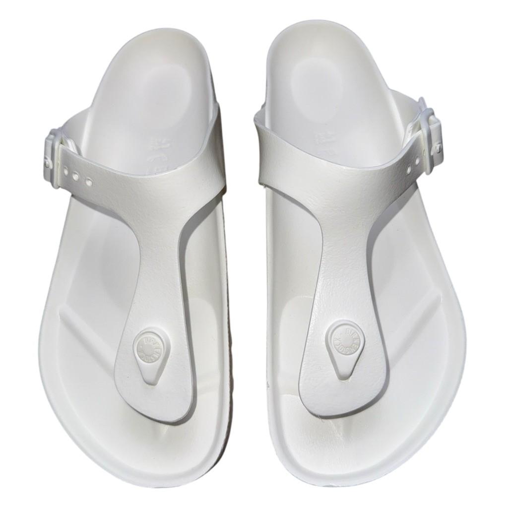 Birkenstock Womens Size 38 – 7 Gizeh Essentials EVA White Thong Sandals  NWOT