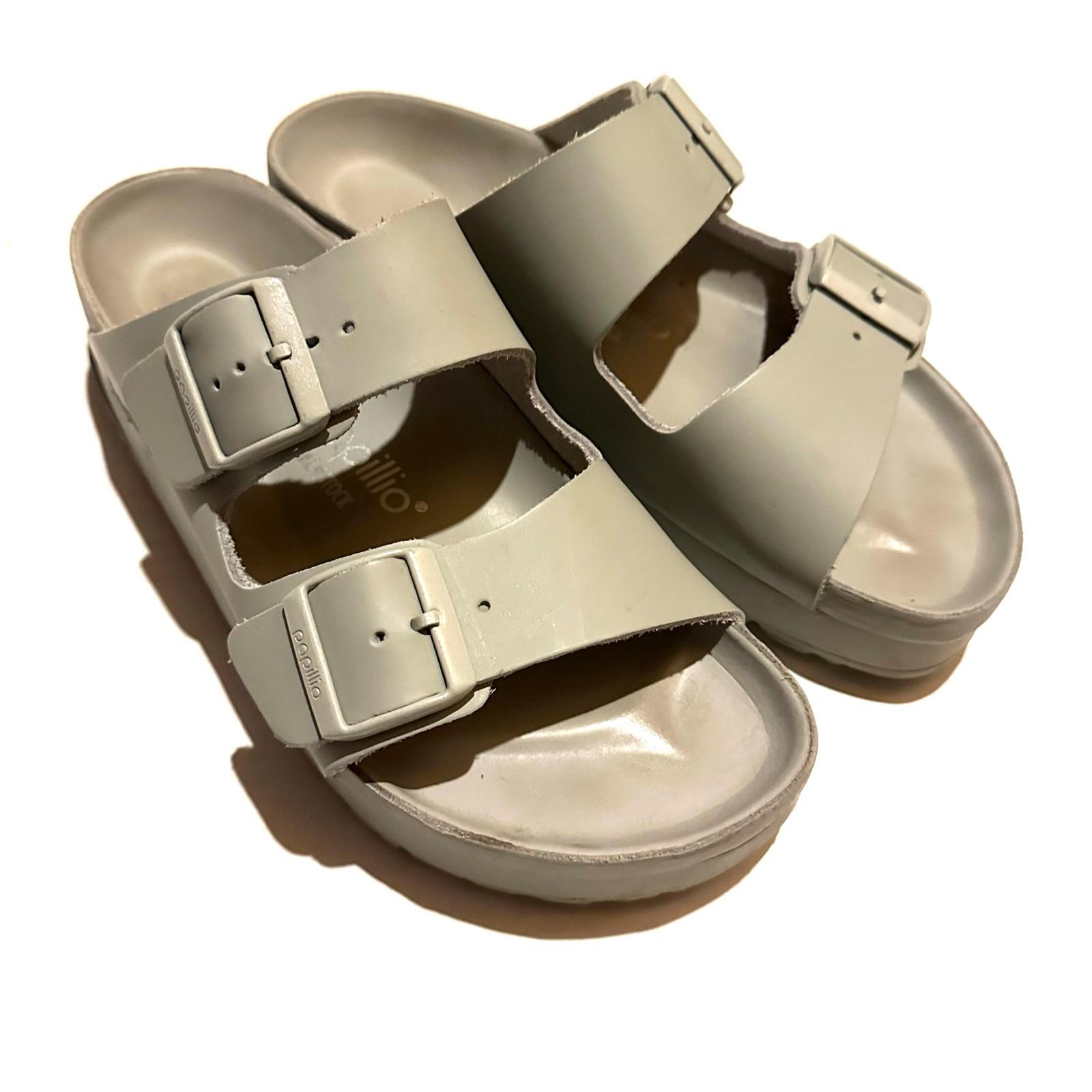 Birkenstock Papillio Flex Gray Platform Sandals Women’s 39