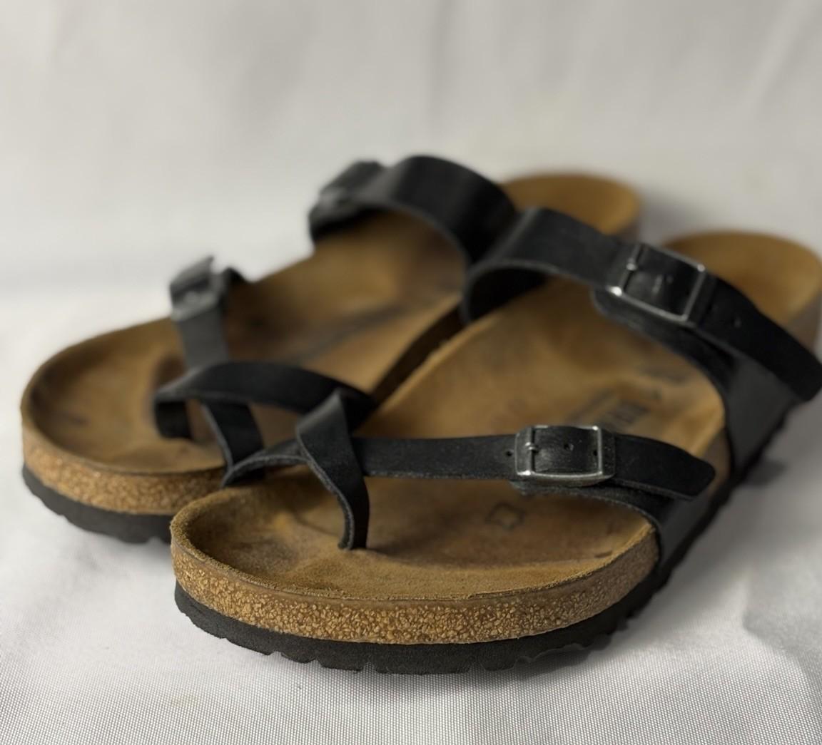 Birkenstock Mayari Sandals – Birko-Flor Black – Women’s Size 39 EU – US 8 Reg