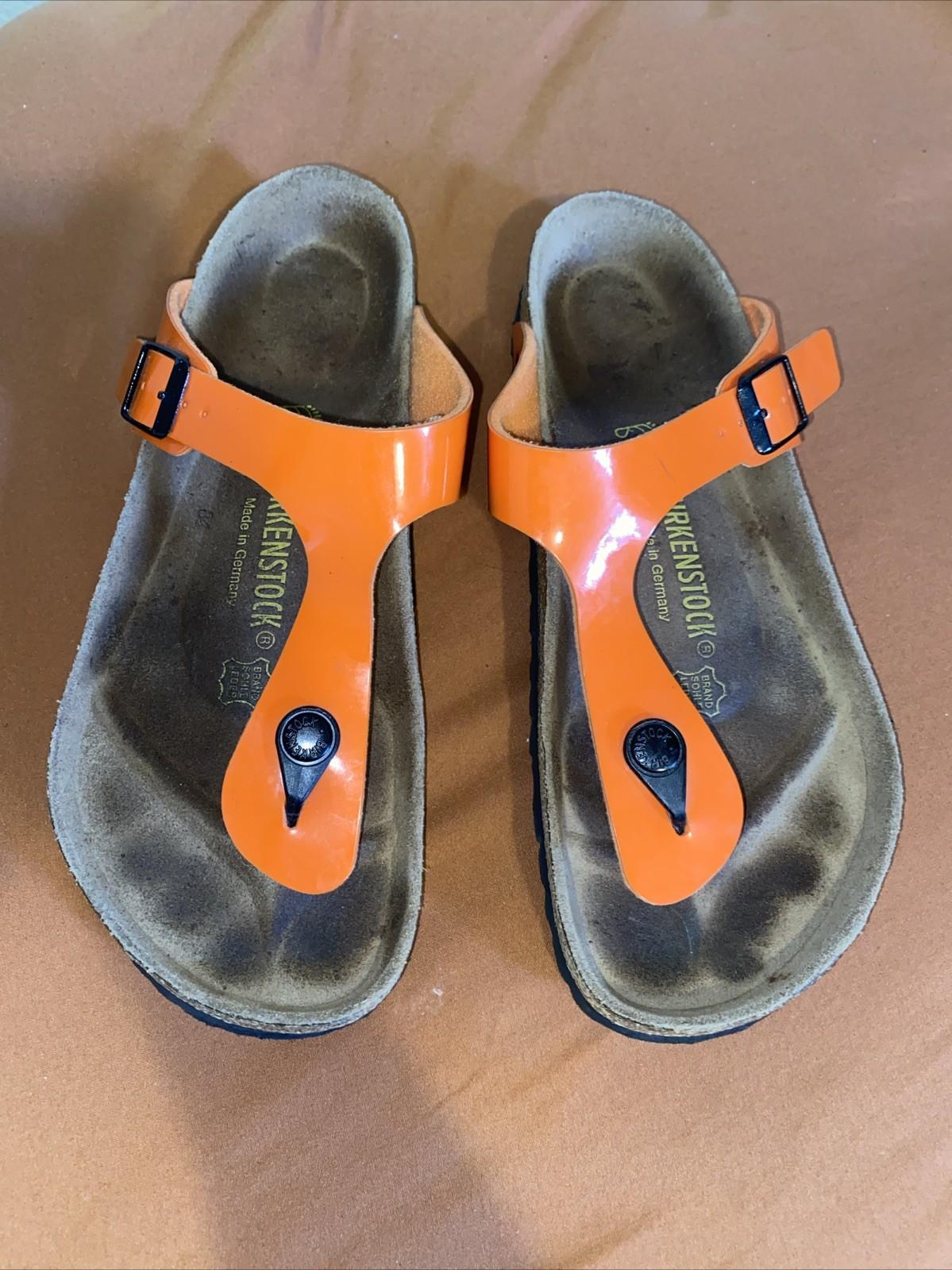 BIRKENSTOCK Sandals Orange  Size 40 EU L9 M7 Gizeh Thong