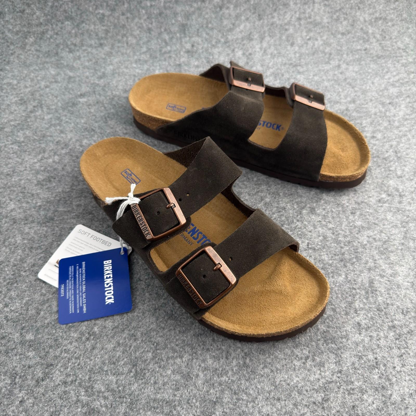 Birkenstock Arizona Mocha Soft Footbed Sandal Women’s shoes Brand-new and Box
