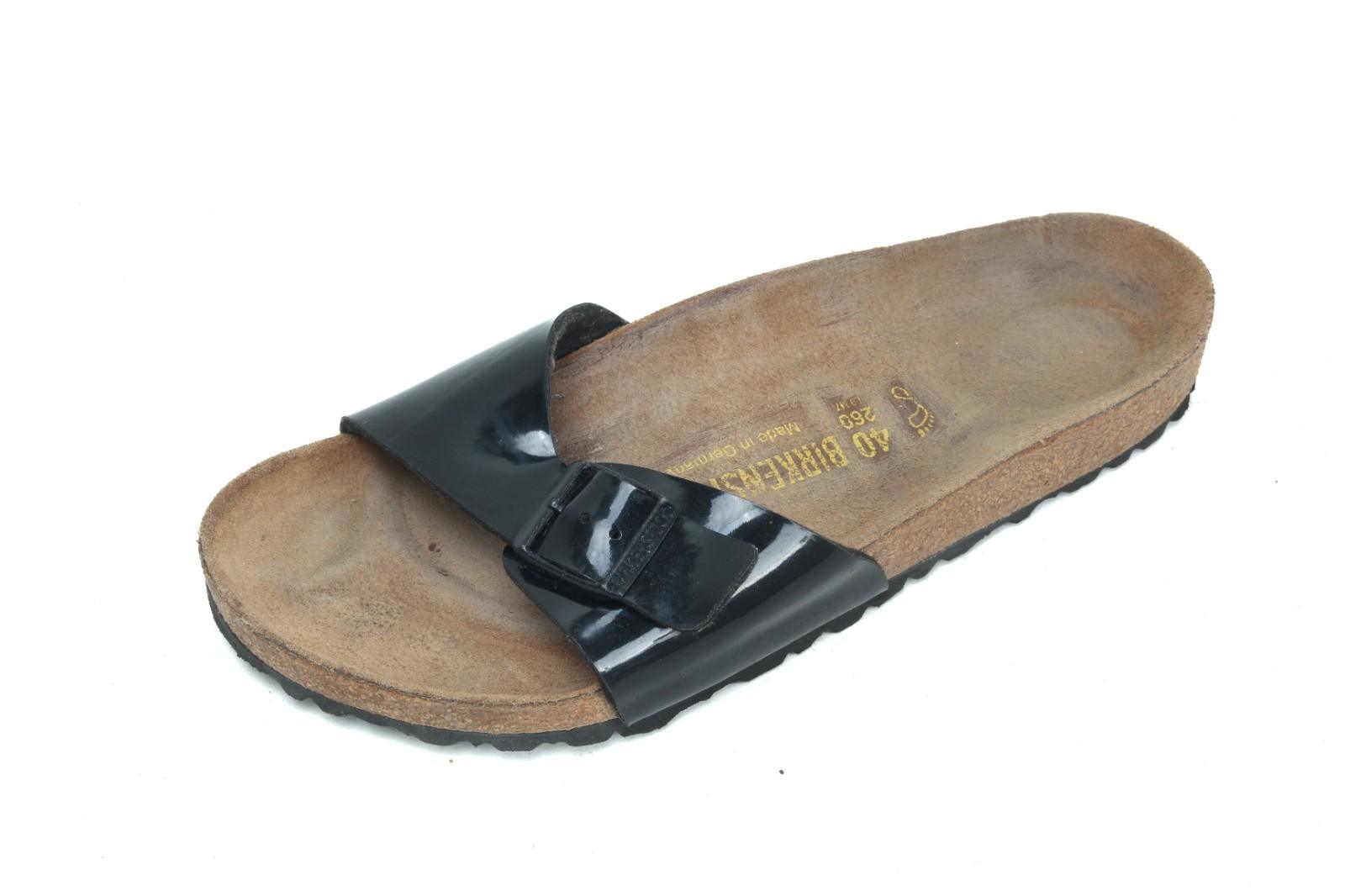 Birkenstock Madrid Sandals Patent Leather Women’s Shoes 40 Ladies 9 Reg/Wide