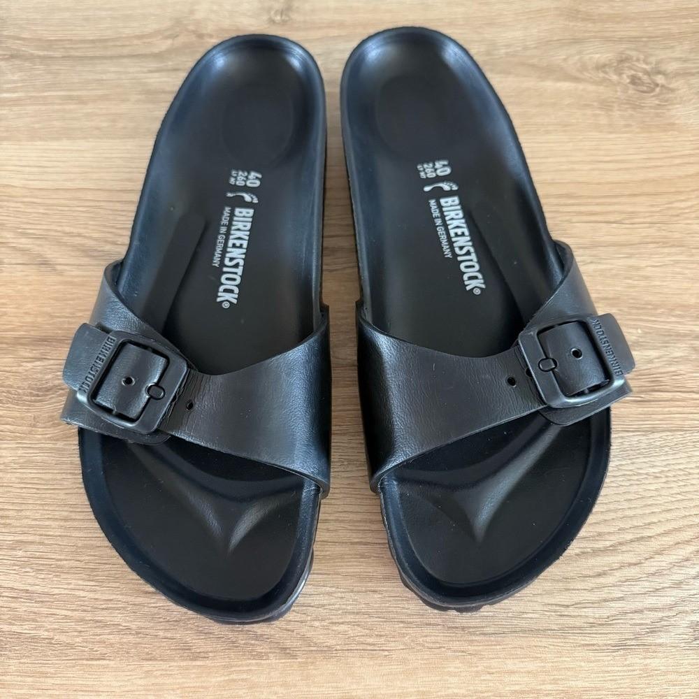 Birkenstock Madrid EVA Slide Sandals Black Size 40 (W9/M7) Waterproof