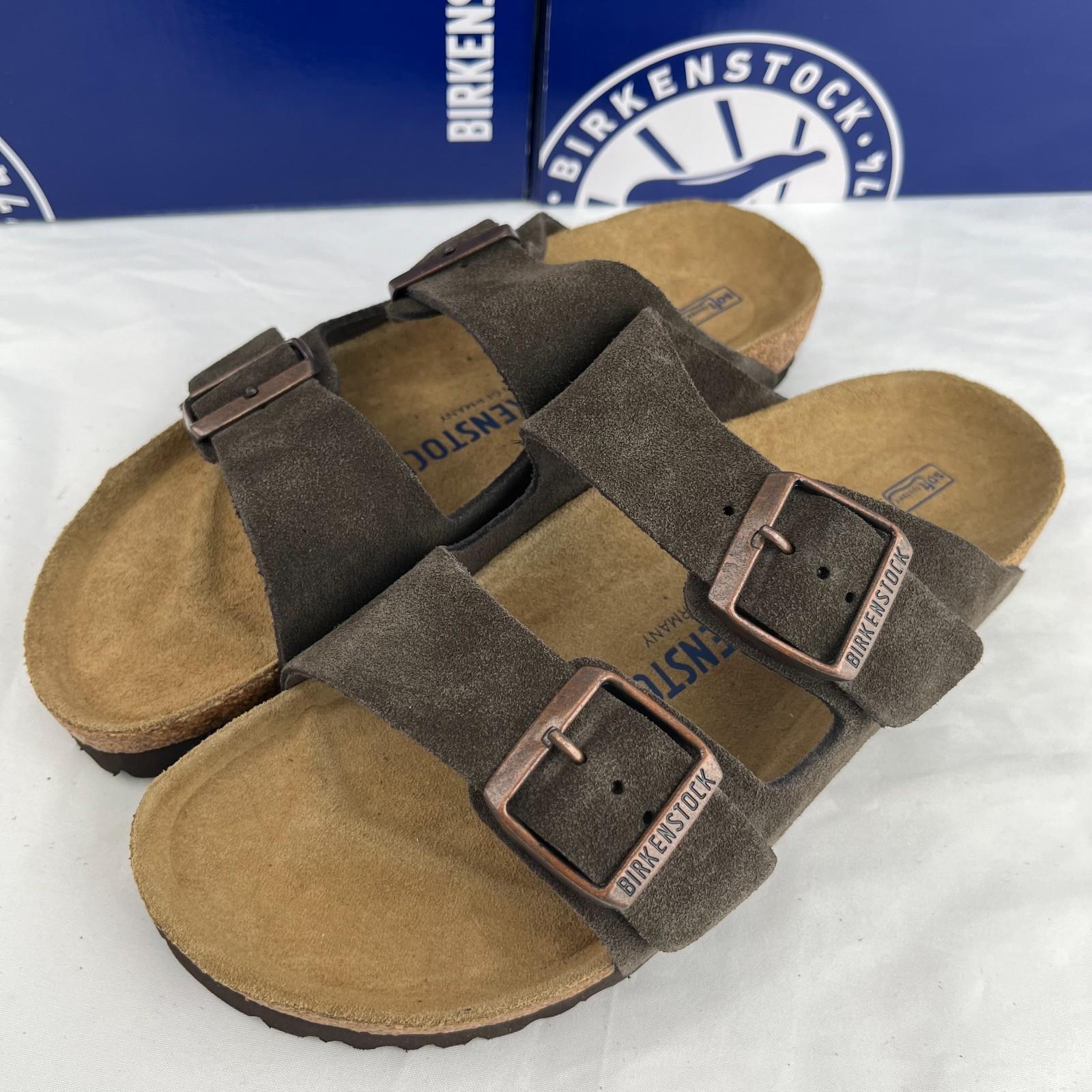 Birkenstock Arizona Soft Footbed Suede Leather Sandals – Mocha