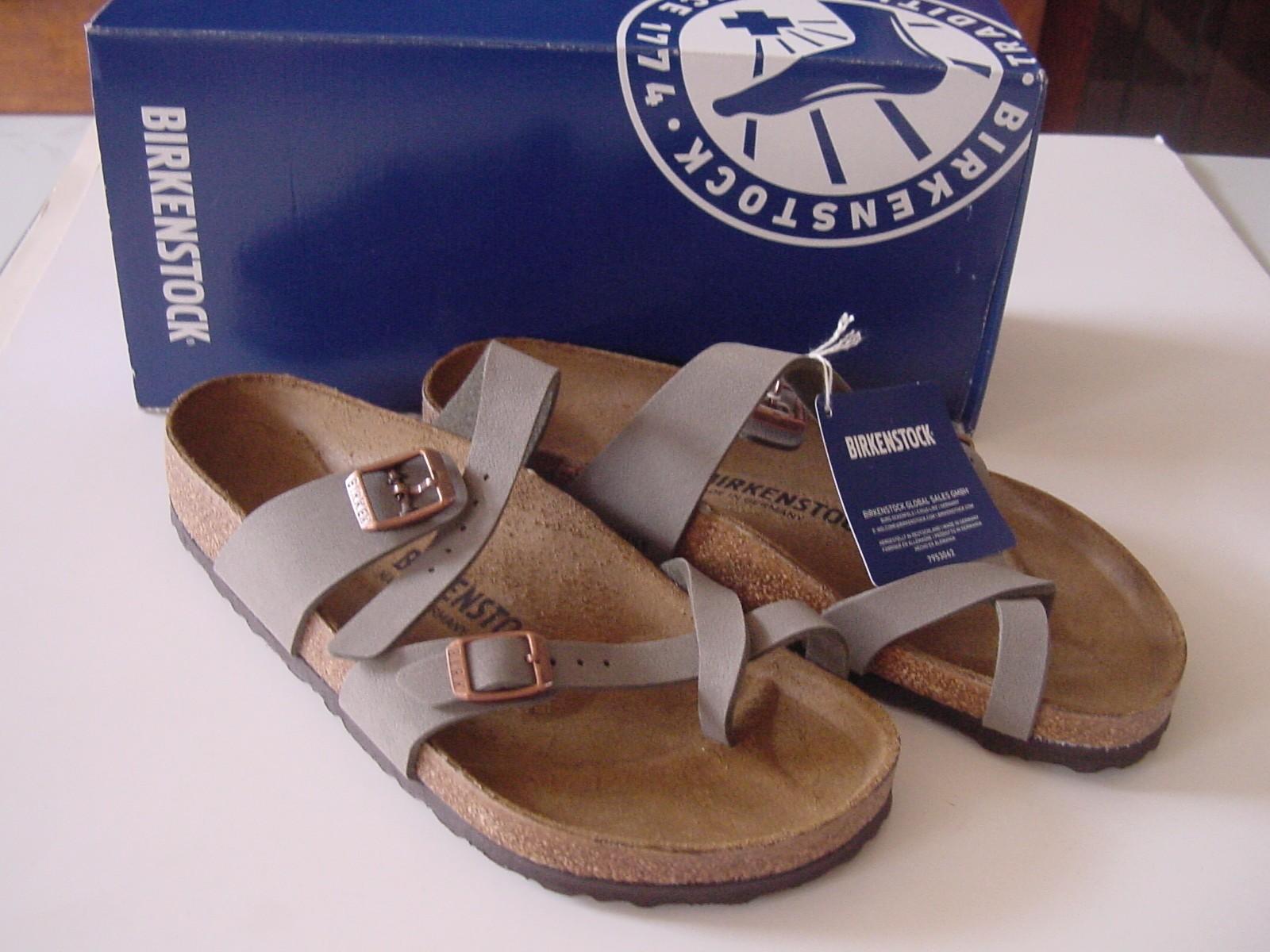 New In Box Birkenstock Mayari Stone Size EU 39 / US Womans Size 8 Sandals