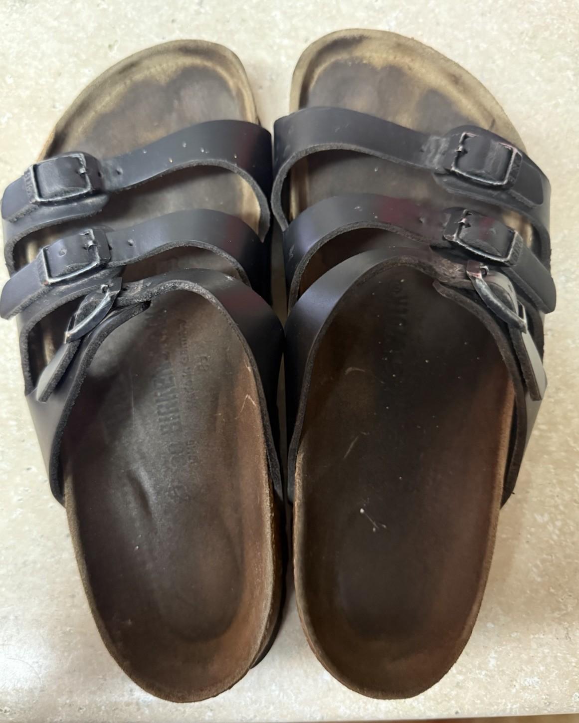 Birkenstock Florida Soft Footbed Sandals brown size unkown reference pic measure