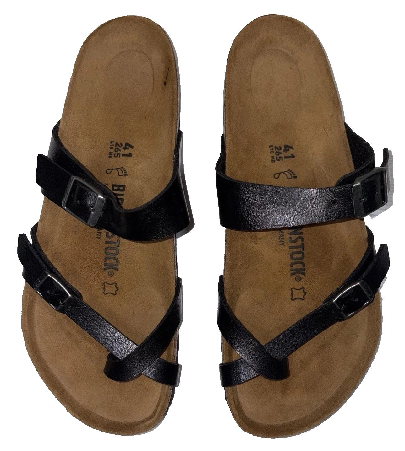 Birkenstock Mayari Birko-Flor Toe Loop Leather  Sandals Women’s Size US 10/EU 41