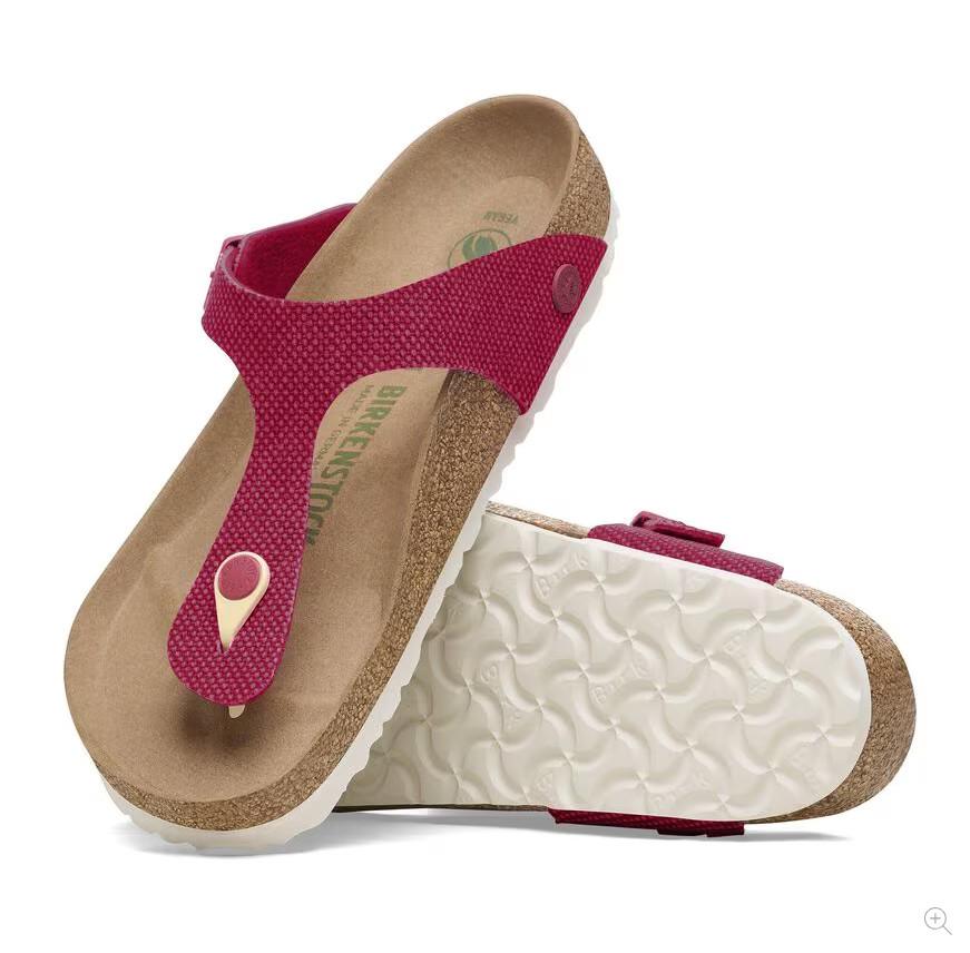 Birkenstock Gizeh Vegan Textile/Canvas sandals in Fuchsia Tulip EU 38 US 7-7.5