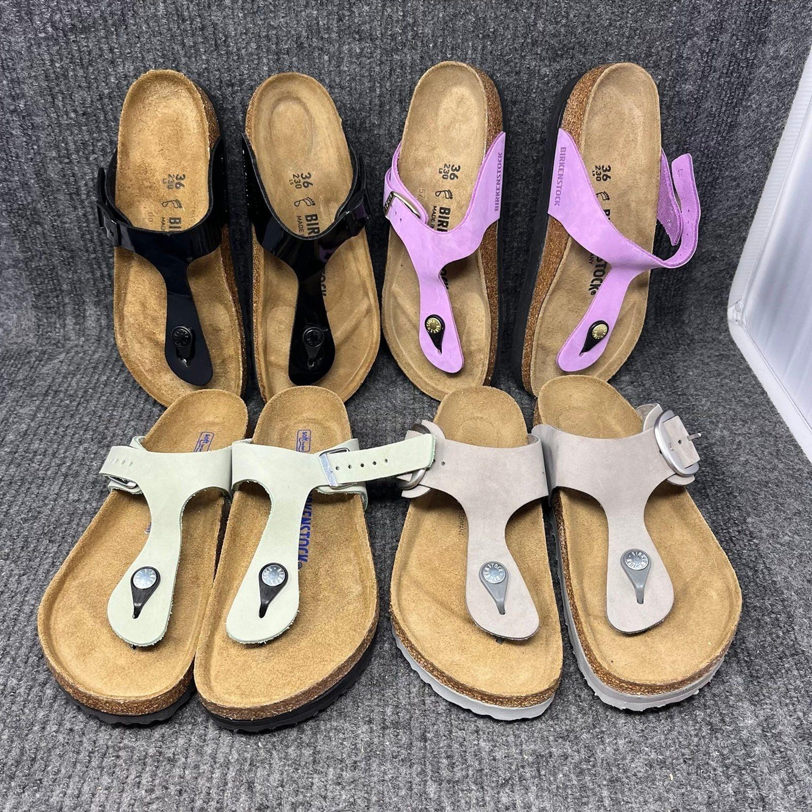 READ 4X New Birkenstock Gizeh Sandals Left LLD Leg Length Discrepancy Women’s 5