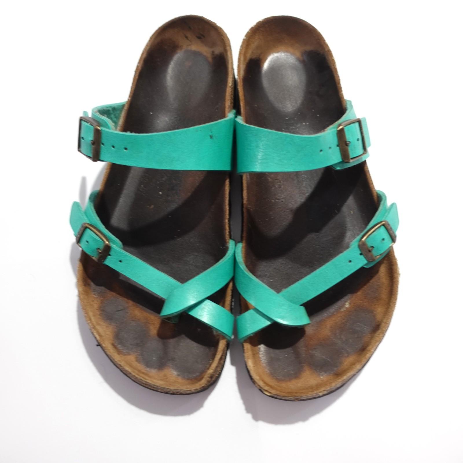 Birkenstock Mayari Sandals Women’s Size 41 Womens US 10 Turquoise Teal Leather