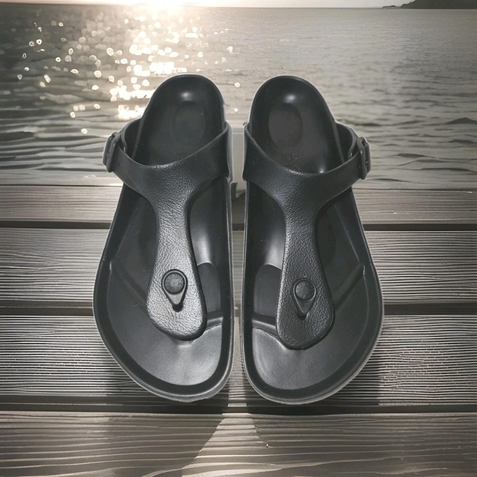 New! Birkenstock Gizeh Eva Toe Post Womens Sandals Black EU 40