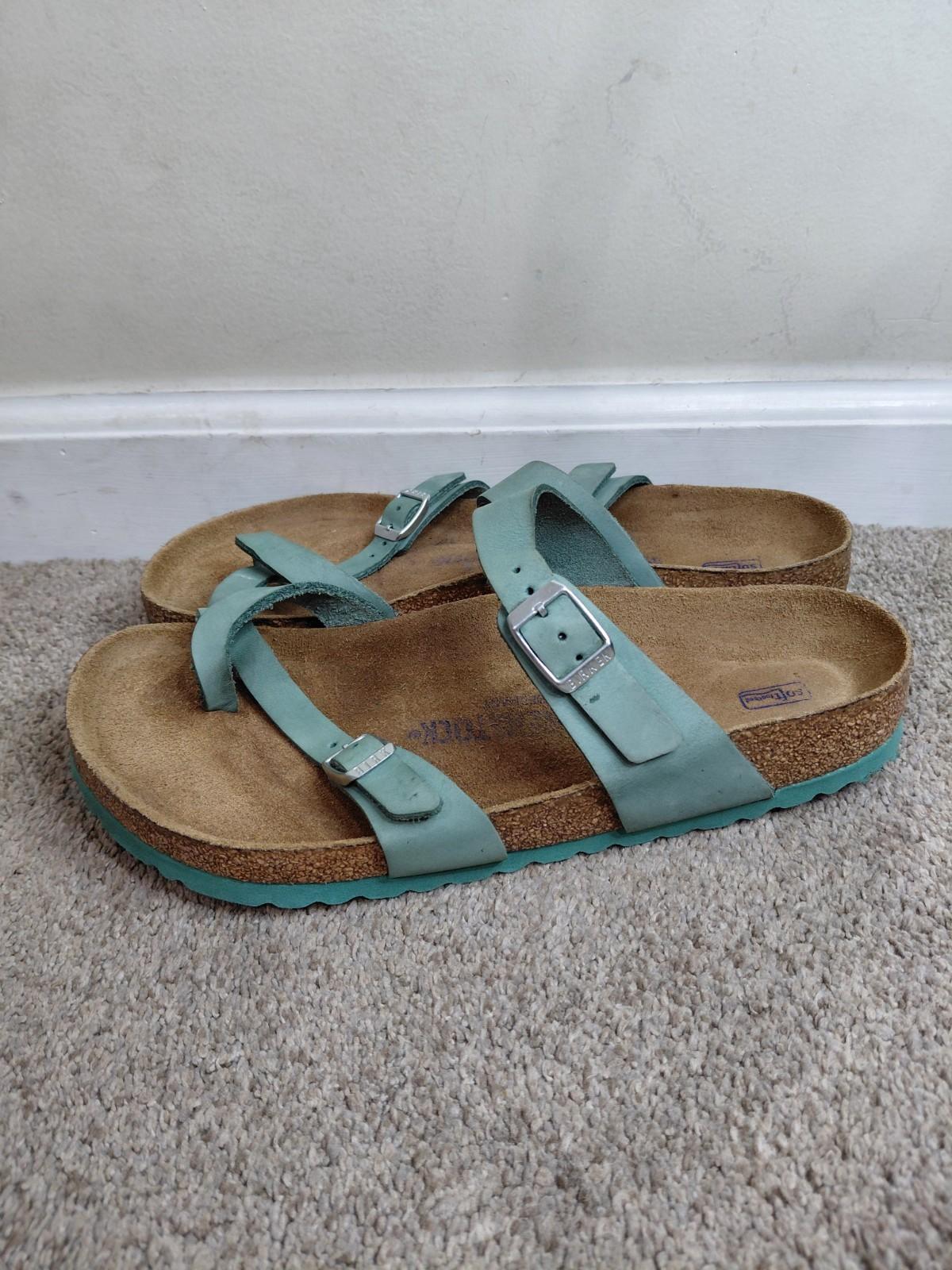 Birkenstock  Mayari Beryl Nubuck Leather Soft Footbed Women Size 40/9 Us Regular