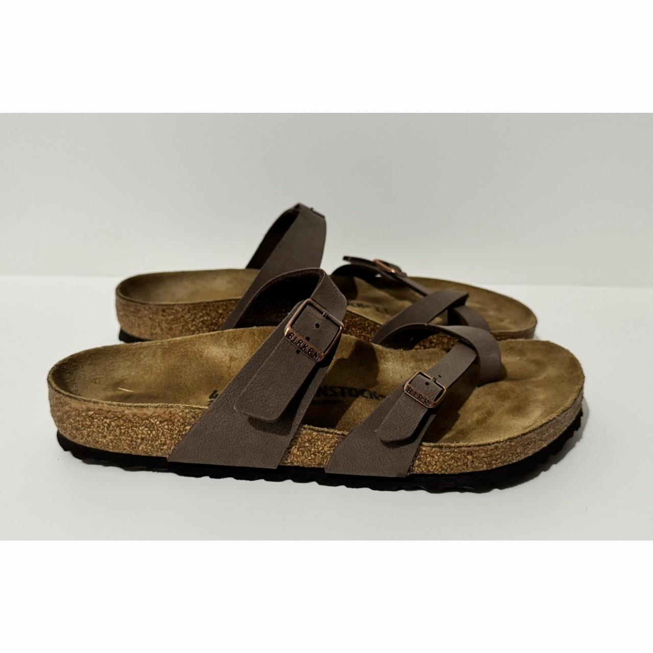 Birkenstock Mayari Birko-Flor Mocha Brown Strappy Sandals Women’s Size 10 Unisex