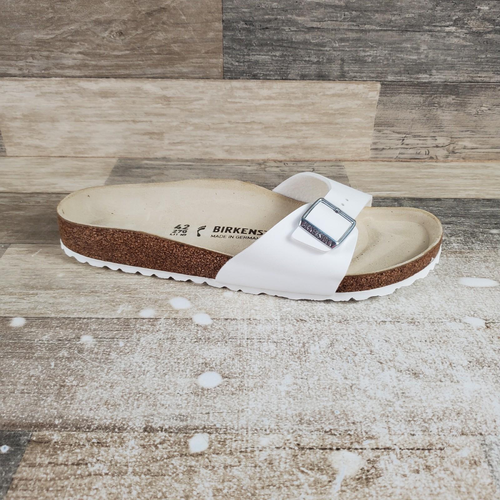 Birkenstock Madrid BS Slide Sandals Womens Sz 11 Narrow Birko-Flor Open Toe