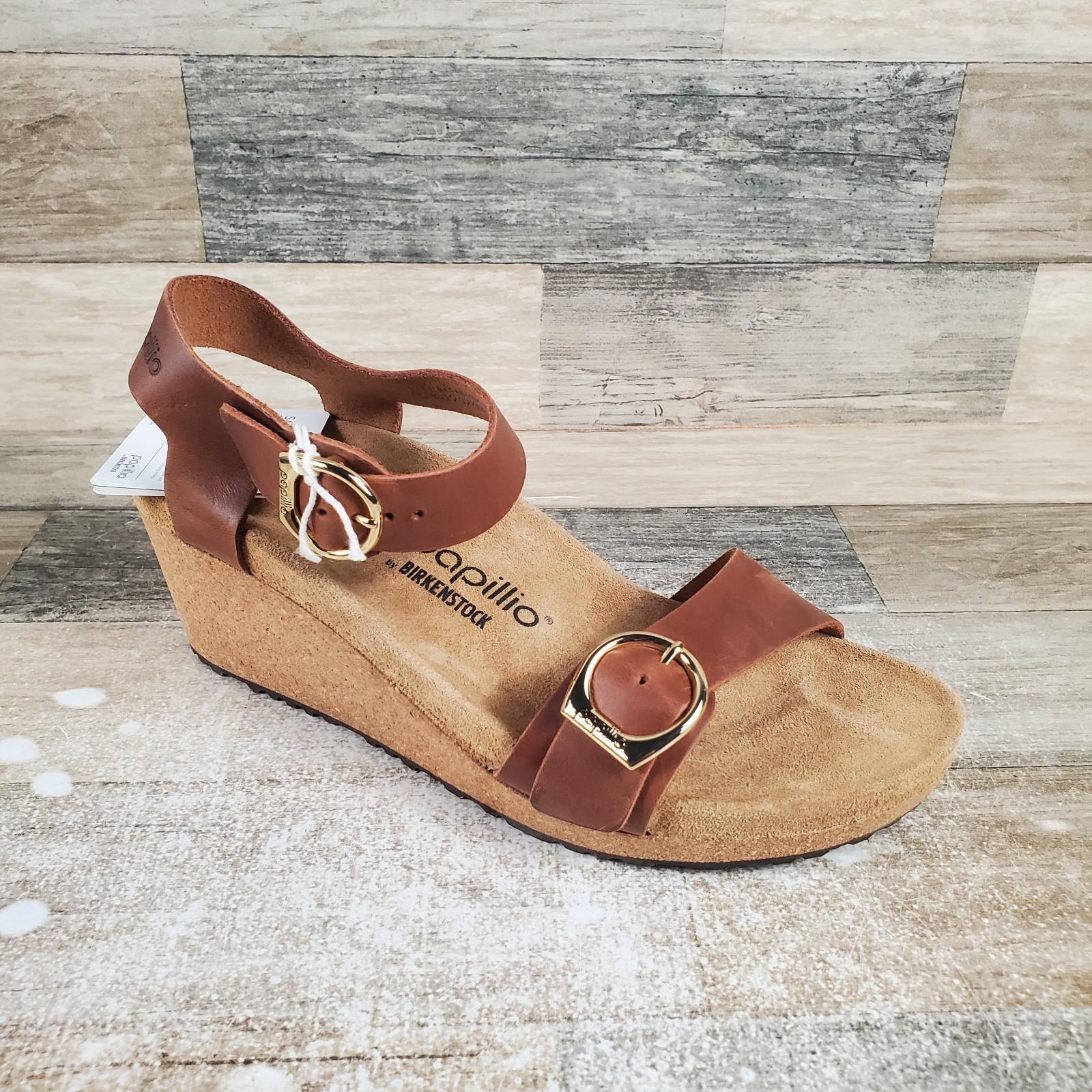 Birkenstock Papillio Soley Ring Buckle Womens Wedge Sandals Sz 10 Narrow