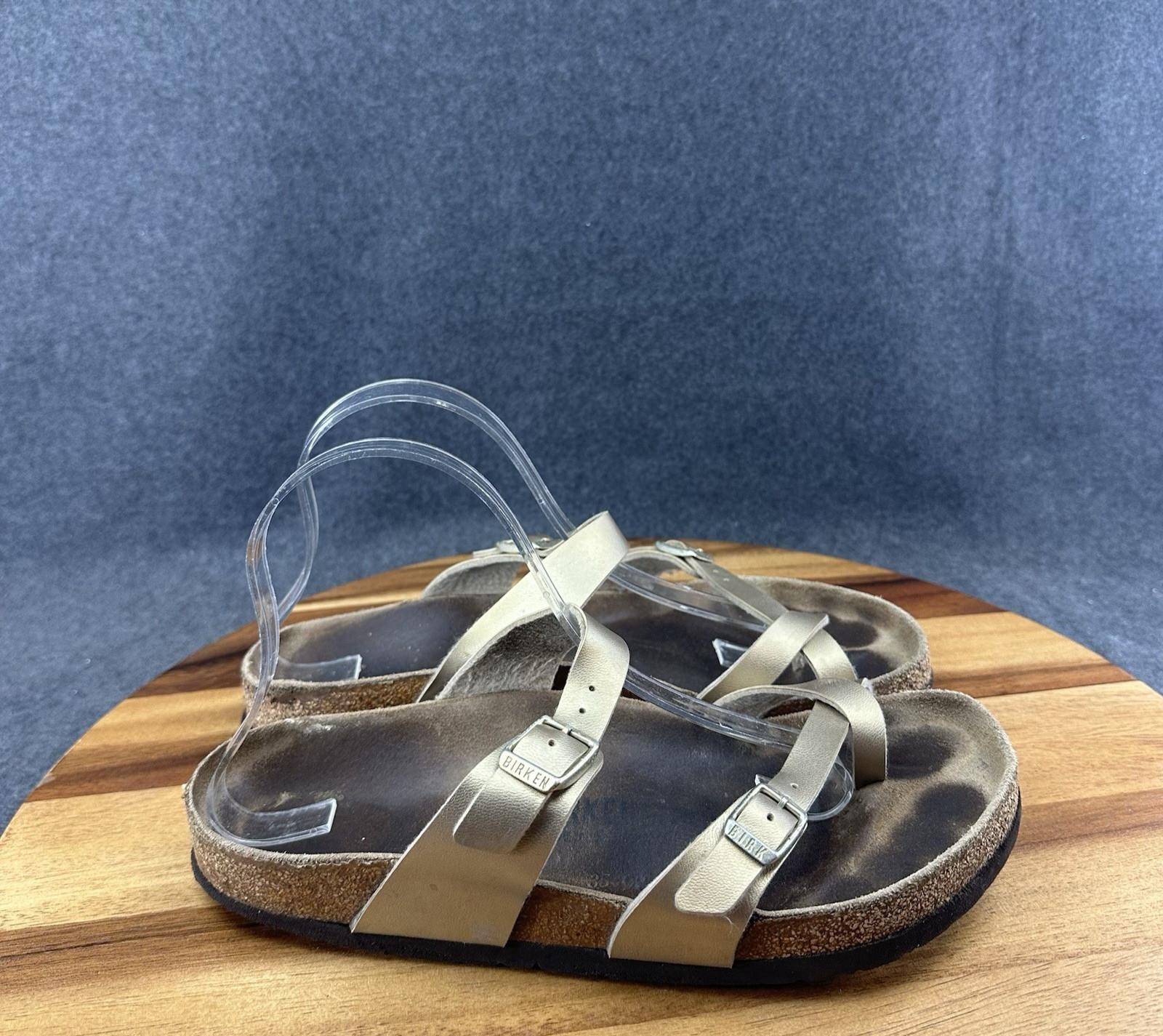 Birkenstock Mayari Sandals Women’s US 9 EU 40 Metallic Gold/Bronze Leather