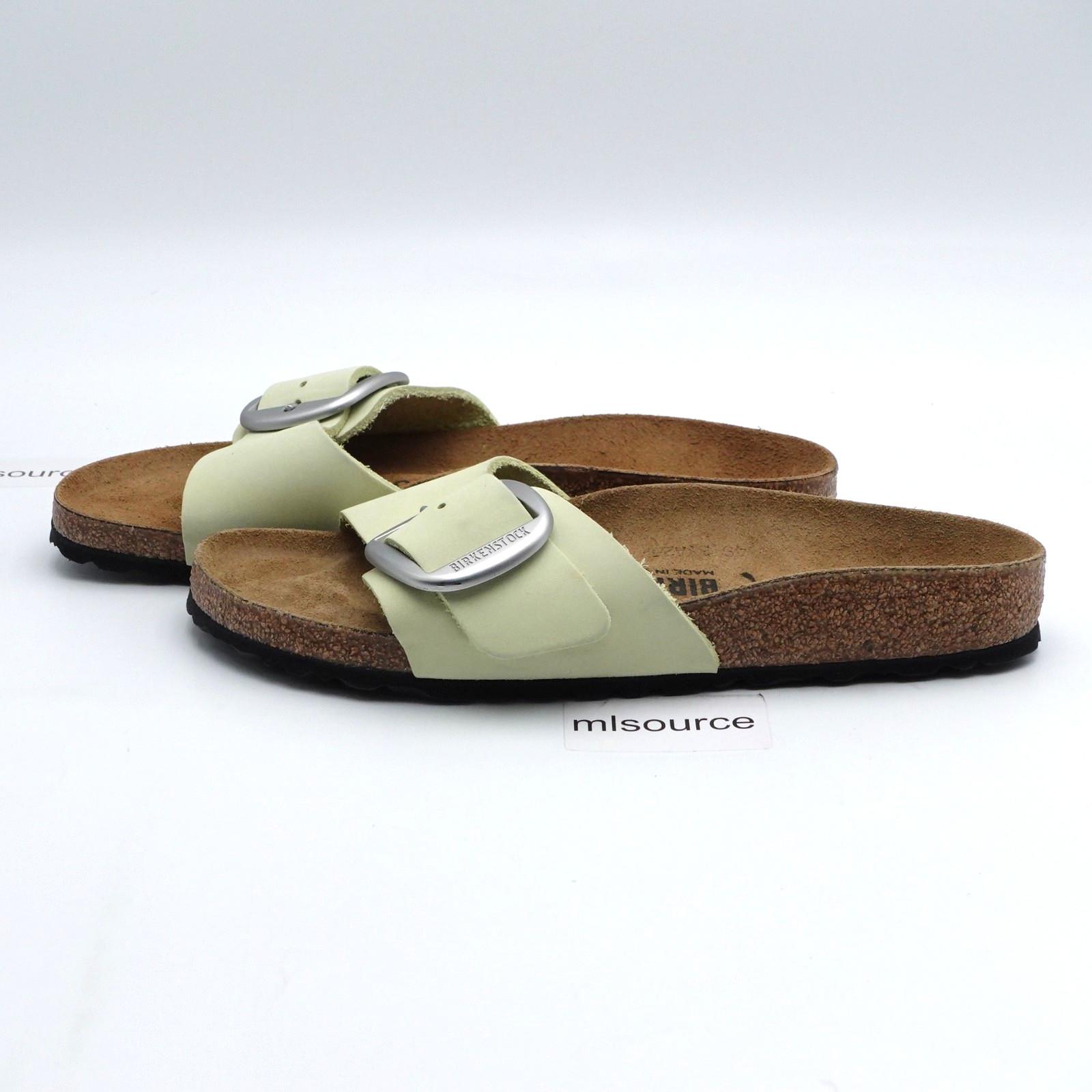 Size 6-6.5 Women’s / EUR 37 Birkenstock Madrid Big Buckle Nubuck Leather Sandals