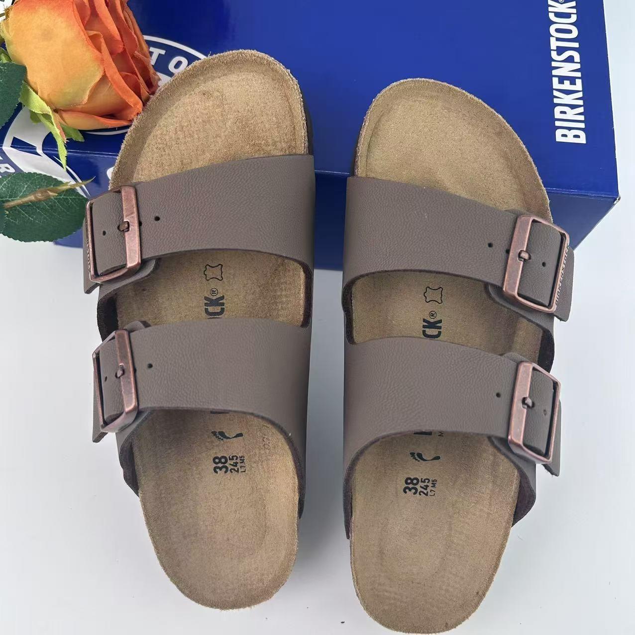New Birkenstock Arizona Mocha Birko-Flor Women’s and Men’s Sandals Size 37-45