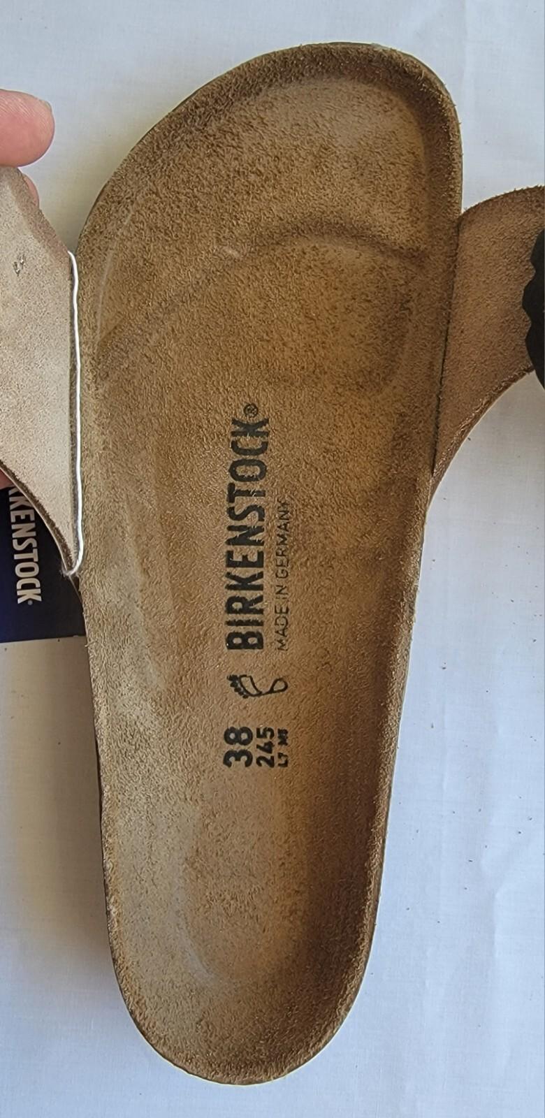 Birkenstock Madrid Big Buckle Color Sandcastle Leather Regular Wide