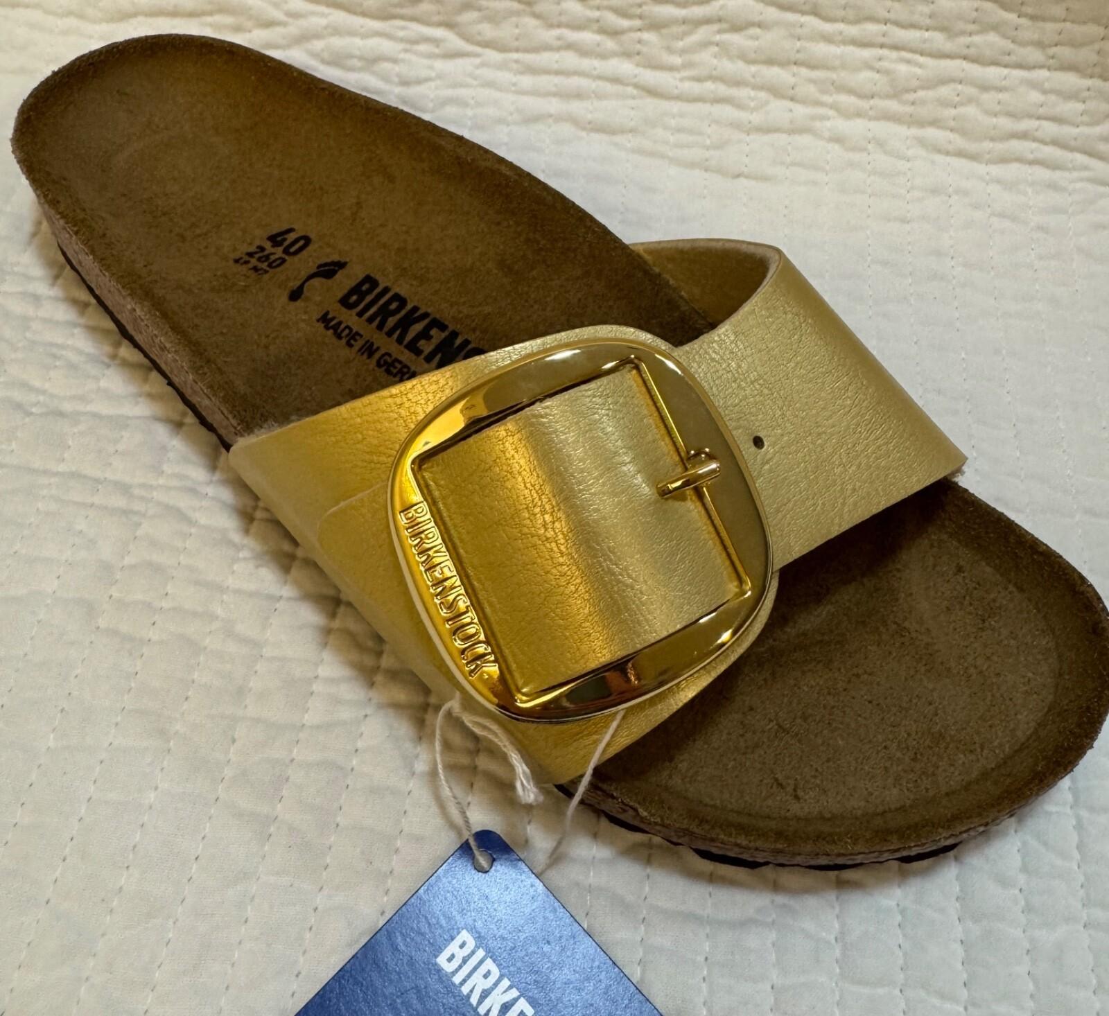 BIRKENSTOCK MADRID BIG BUCKLE BIRKO-FLOR GRACEFUL GOLD 40 L 9 Narrow