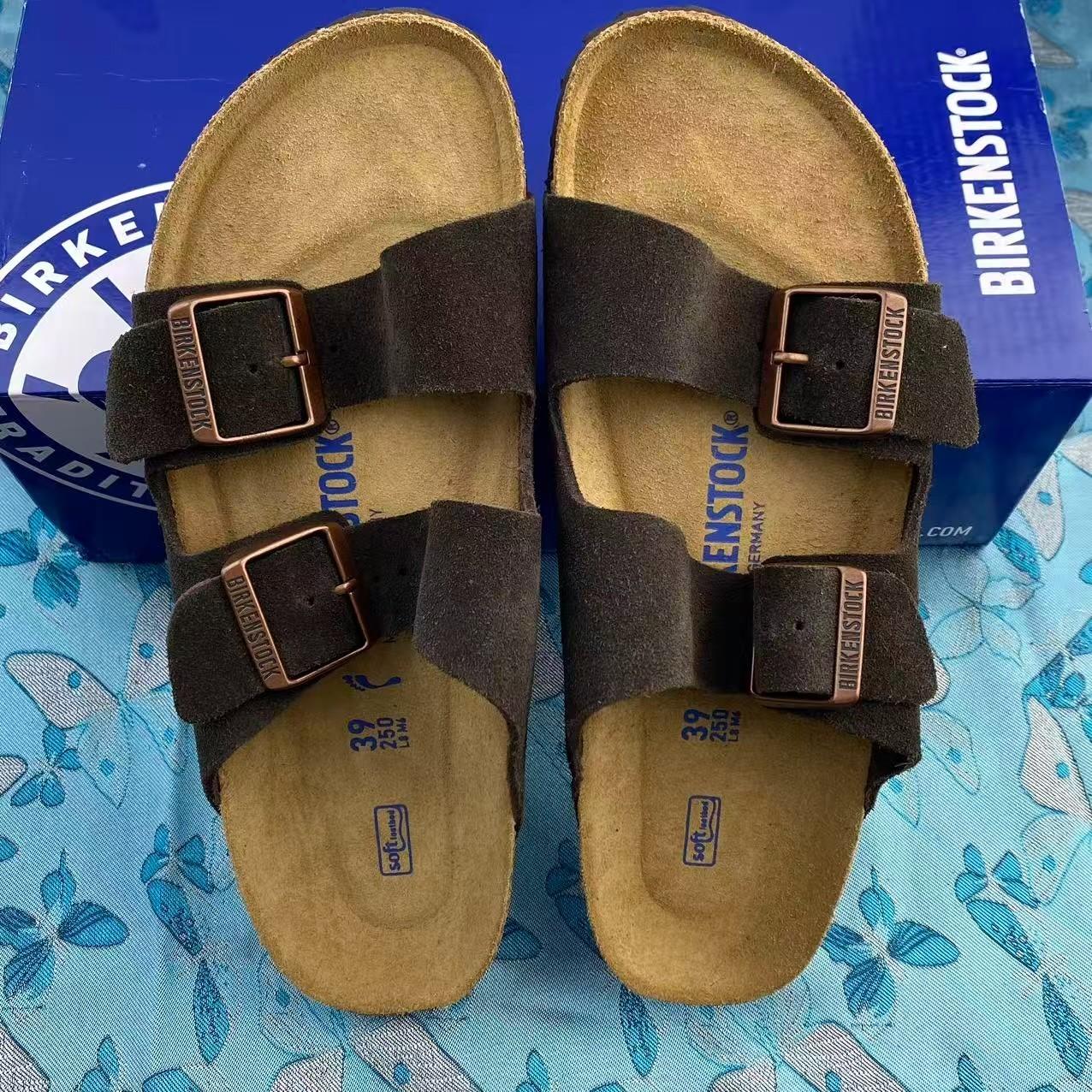 Birkenstock Arizona Classic Mocha Suede Unisex Sandals Narrow/Wide EU 37-45