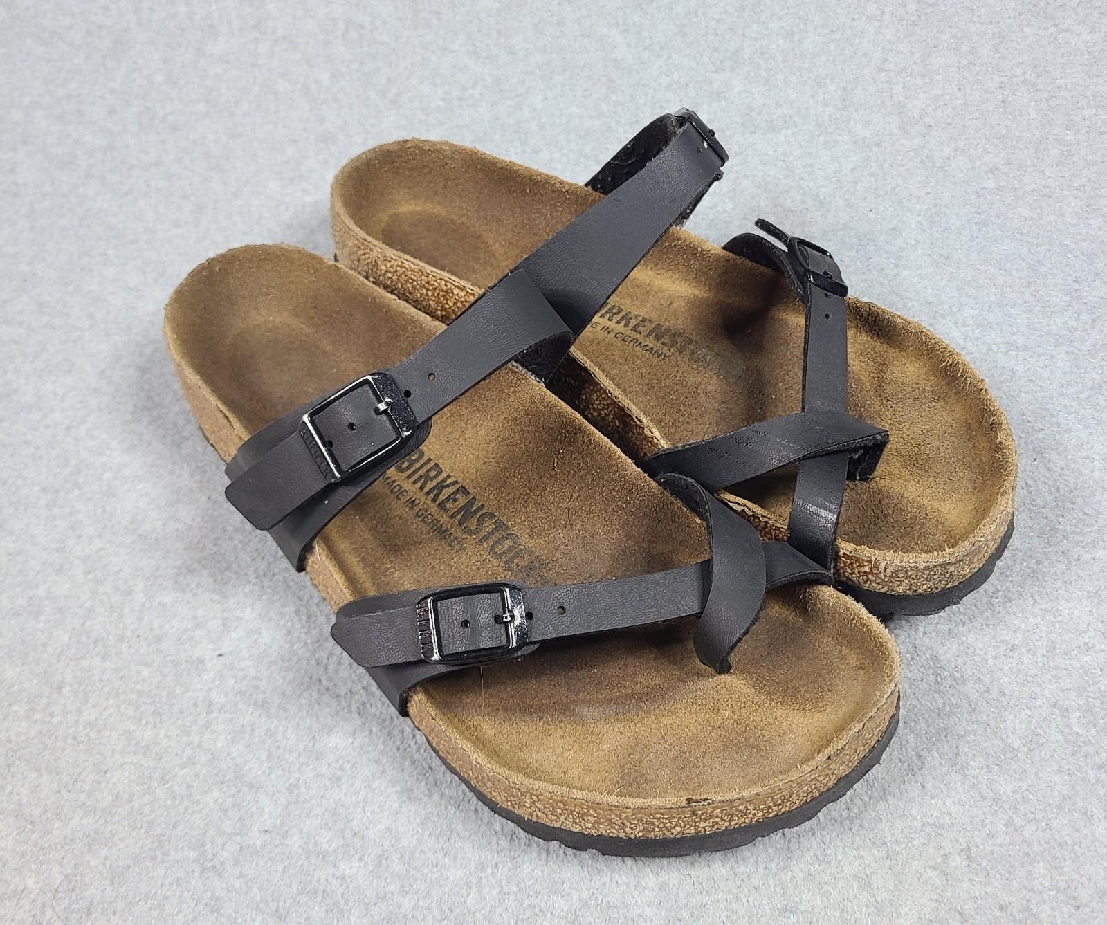 Birkenstock Mayari Sandals Women’s Size 7 Shoes EU38 Black Leather