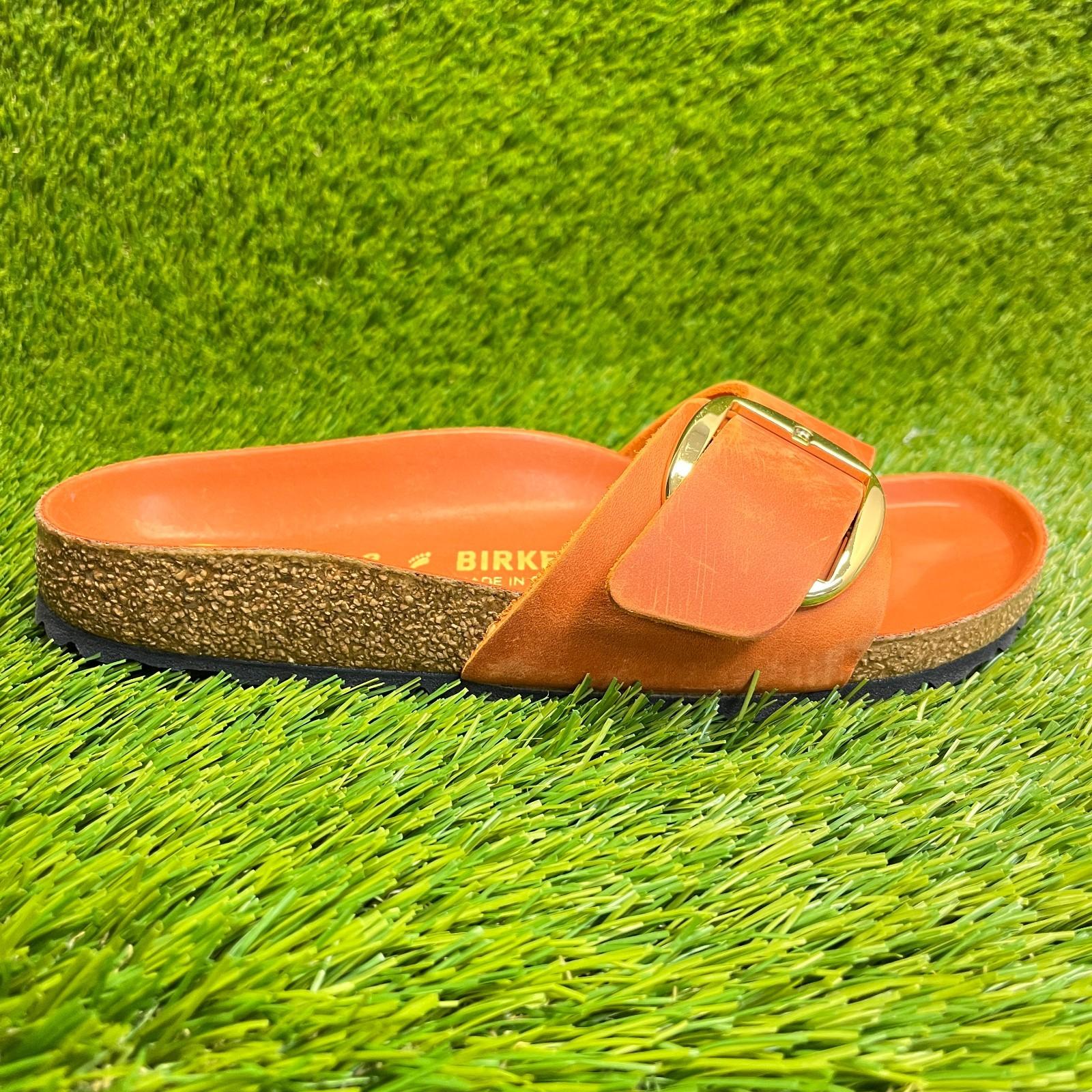 Birkenstock Madrid Womens Size 7 Orange Beach Walking Outdoor Slide Sandals