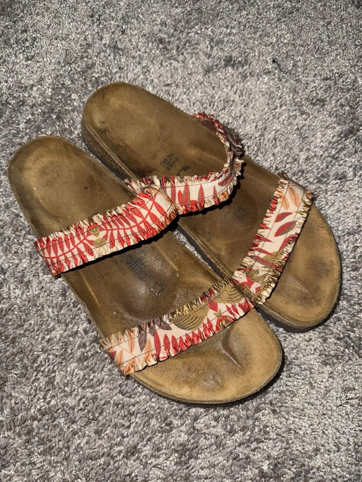 Birkenstock Papillio Curaçao Stretch Flower Frill Sandals