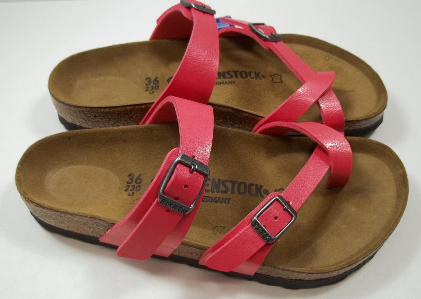 Birkenstock MAYARI Graceful Raspberry 36 REG 5-5.5 PINK Birko-Flor Toe-Loop
