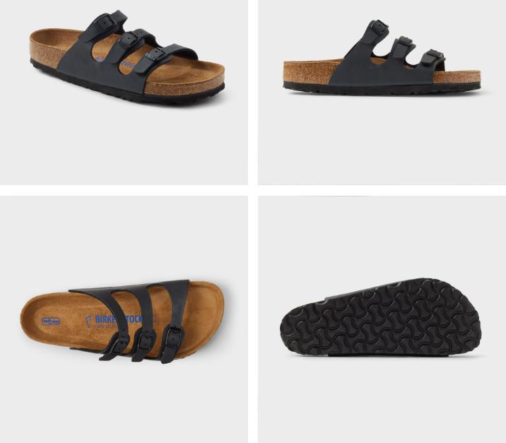 SALE !!! Women’s Birkenstock Florida Sandals Color Black, Size 39, Shoe Width M