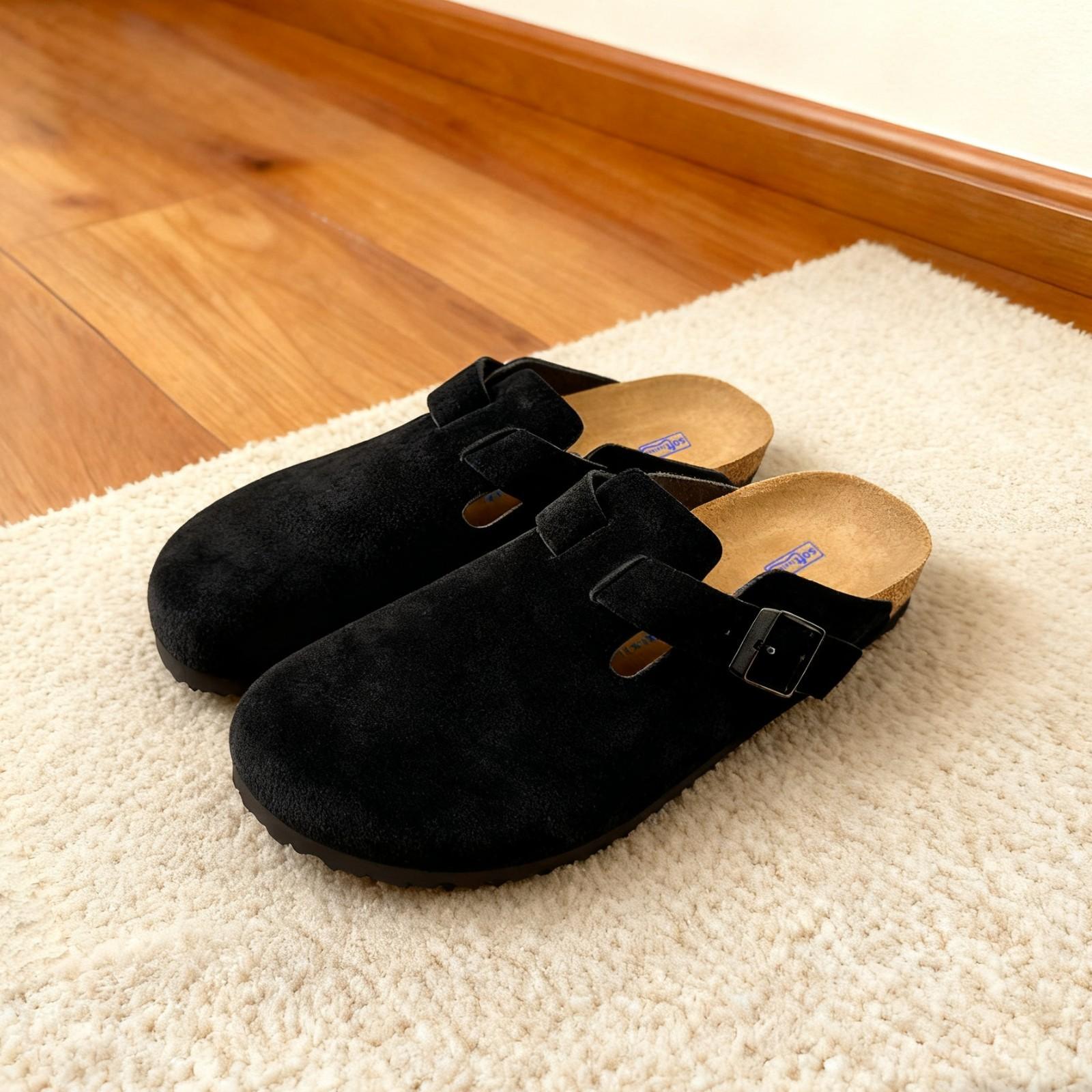 Birkenstock Boston Women’s Clog Casual, Select Size – Black (0660471)