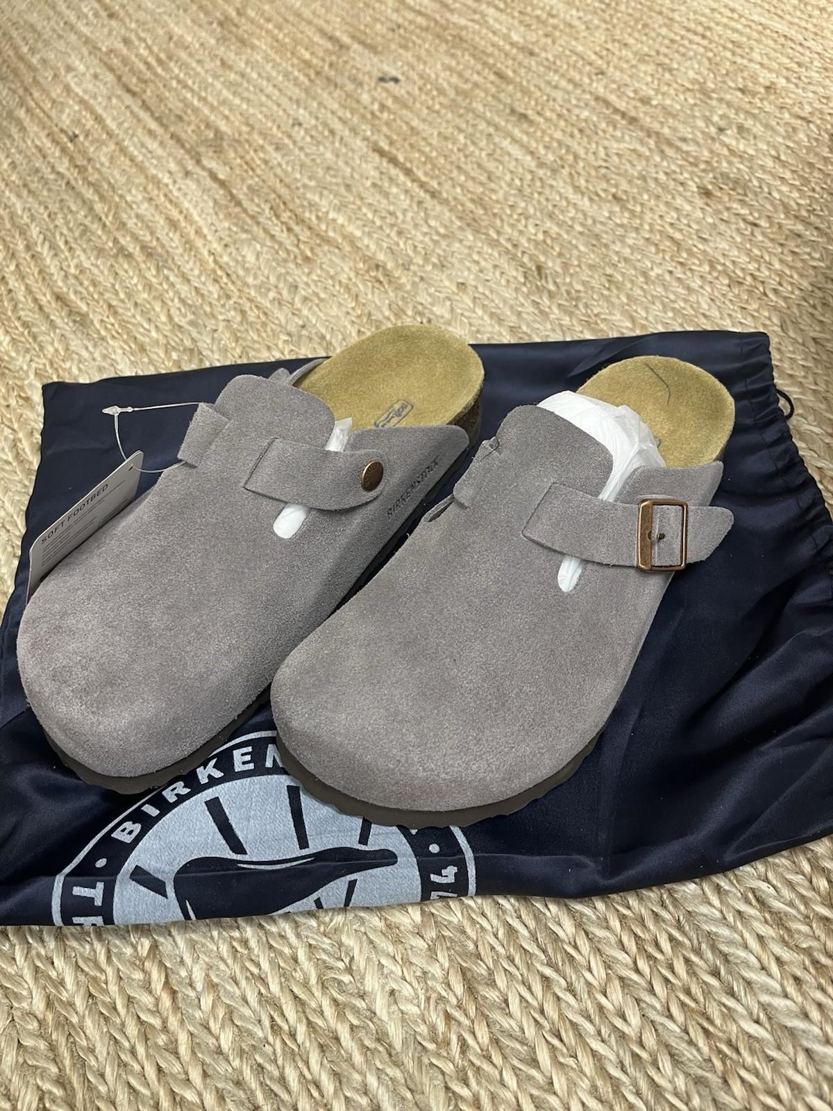 Men’s Birkenstock Boston Clog in Gray