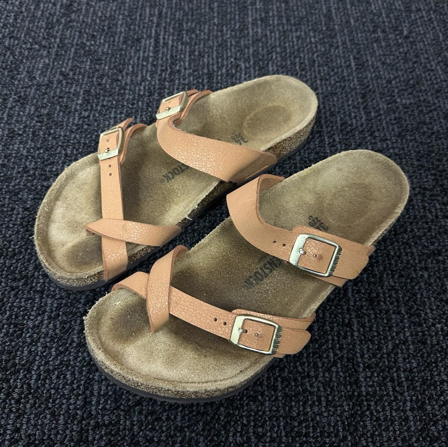 Birkenstock Mayari Kids Size 34 Grained Pecan Orange Size 3 / 3.5