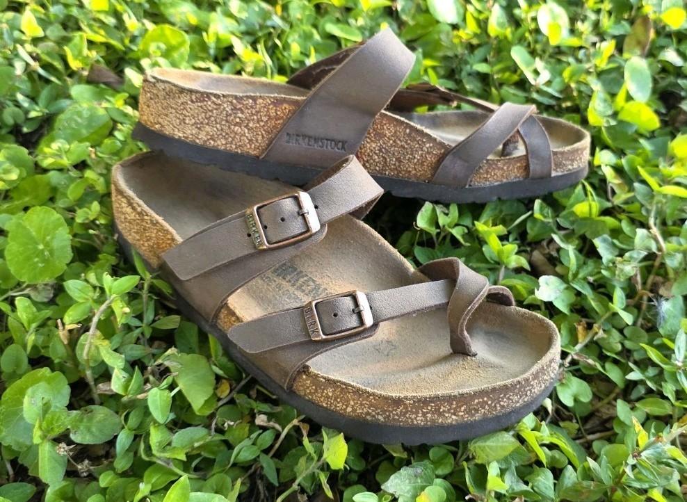Birkenstock Mayari Birkibuc Mocha Brown Sandals Slide Women’s 35 4.5/5 Regular