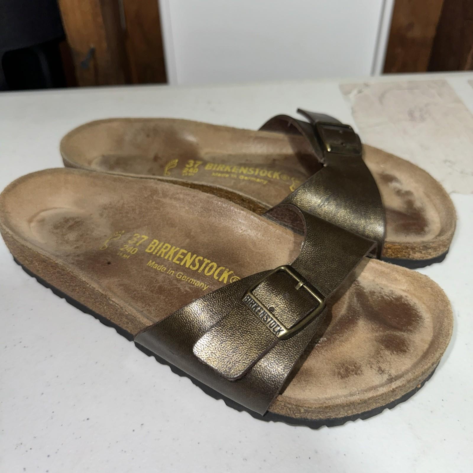 Birkenstock Madrid Leather Women’s Size 37 (USA 6) Bronze