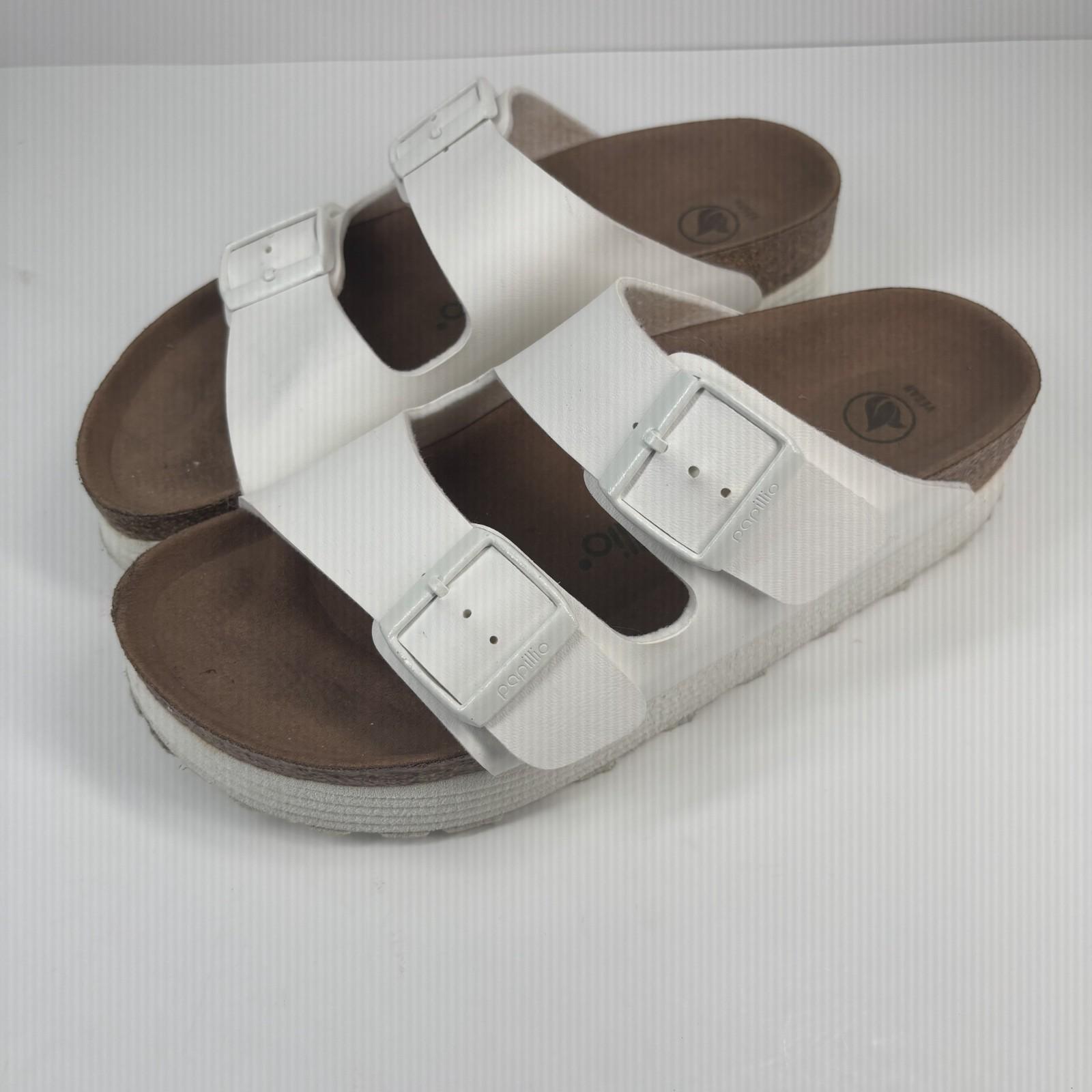 Birkenstock Papillio Arizona Women’s US 7 Men’s US 5 White Vegan Platform Sandal